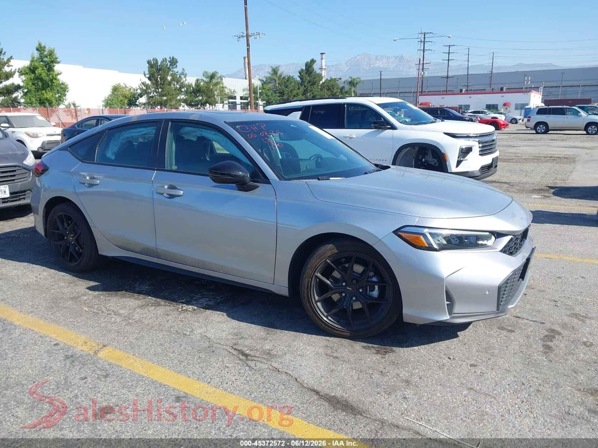 2025 HONDA CIVIC HYBRID — VIN 19XFL4H94SE005353