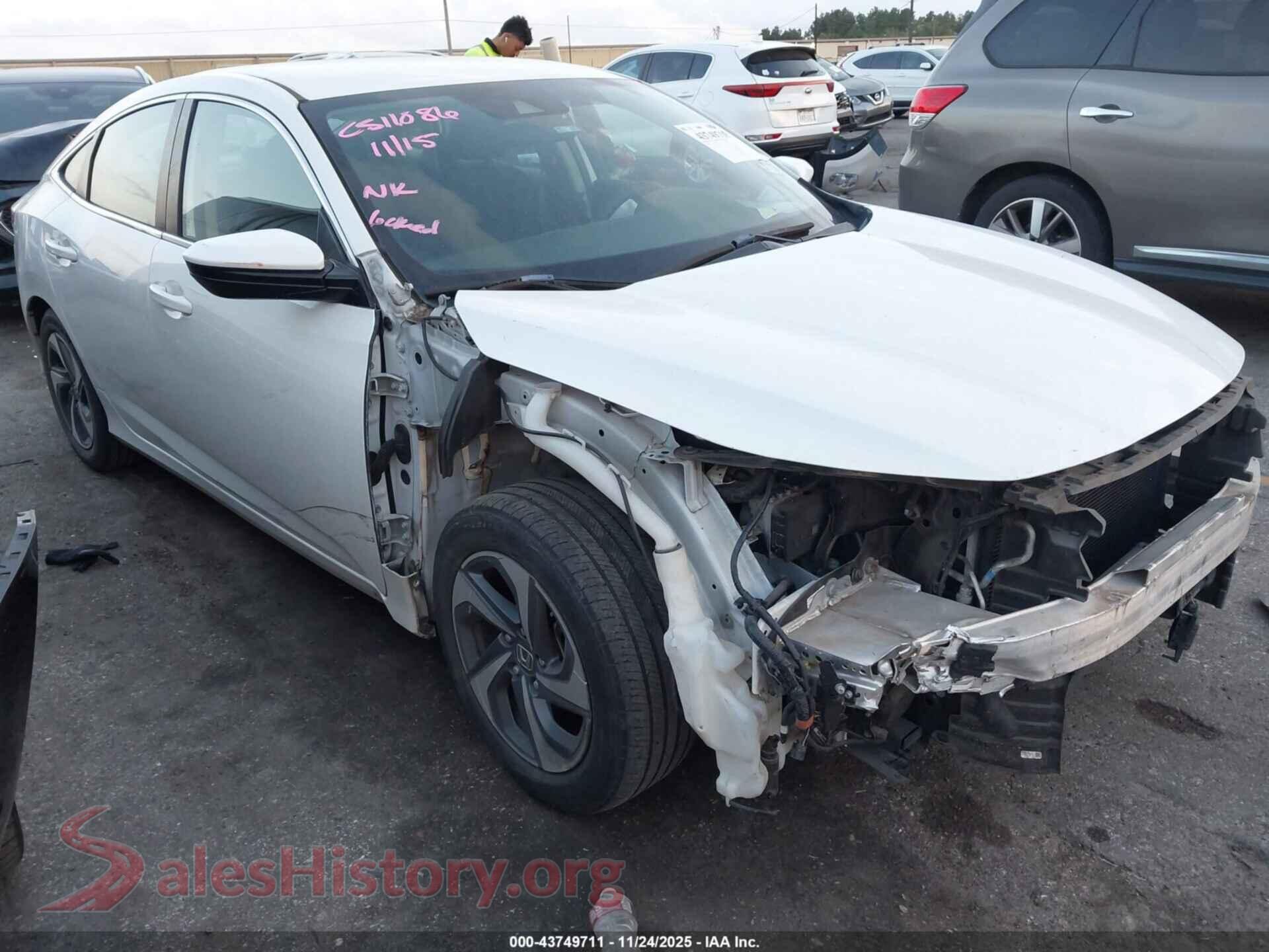 2019 HONDA INSIGHT — VIN 19XZE4F12KE002293