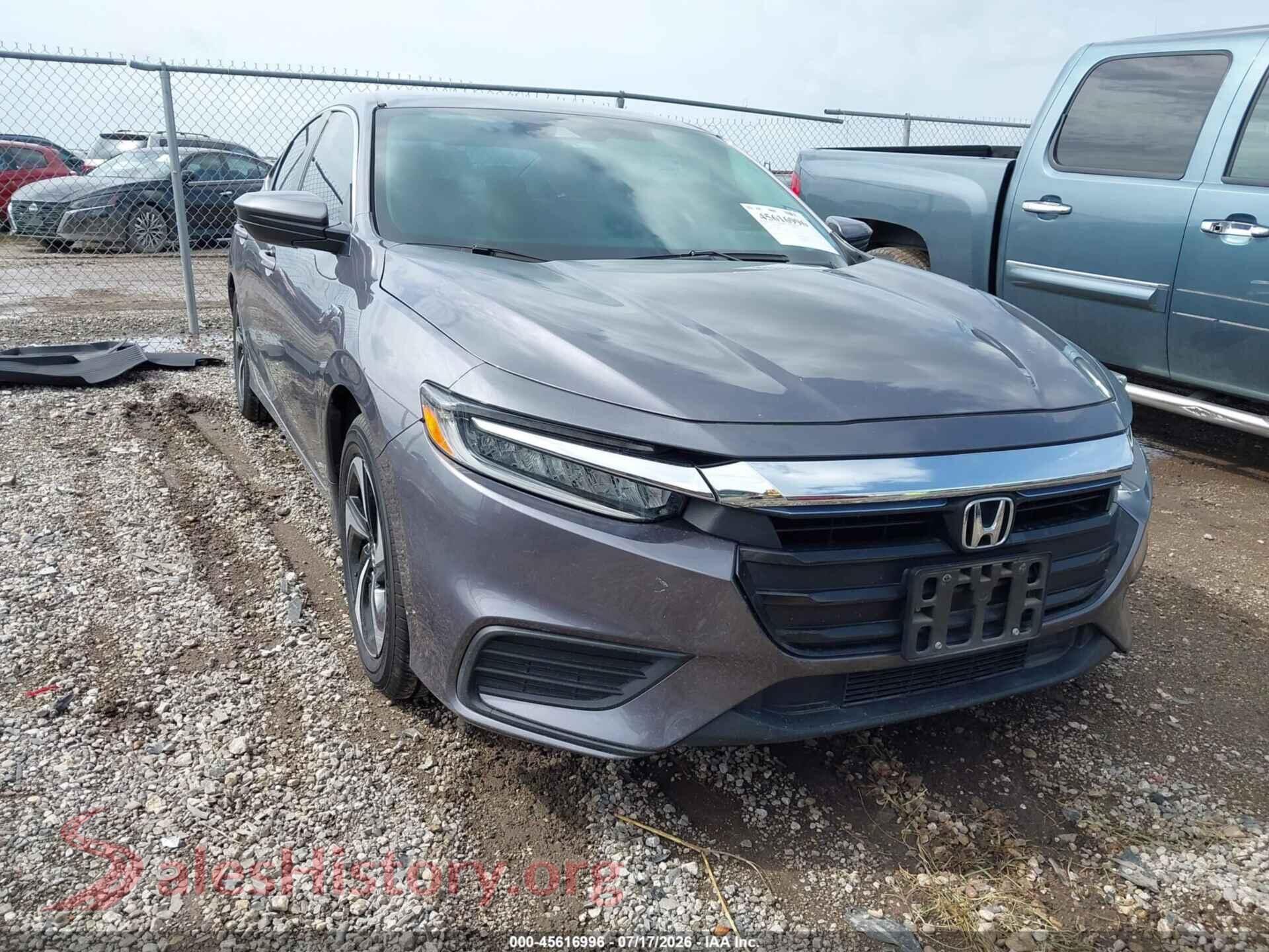 2022 HONDA INSIGHT — VIN 19XZE4F58NE010731