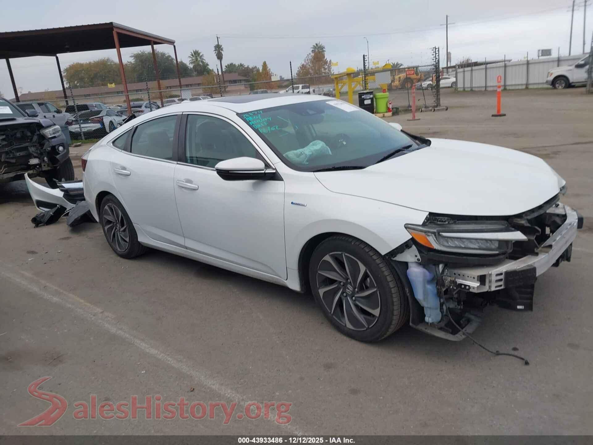 2021 HONDA INSIGHT — VIN 19XZE4F95ME000255