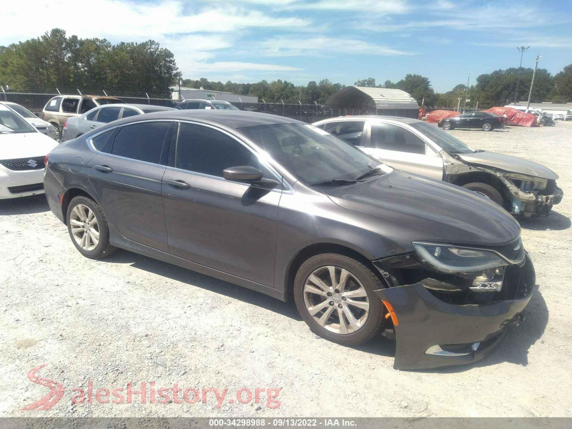 2016 CHRYSLER 200 — VIN 1C3CCCAB4GN113490