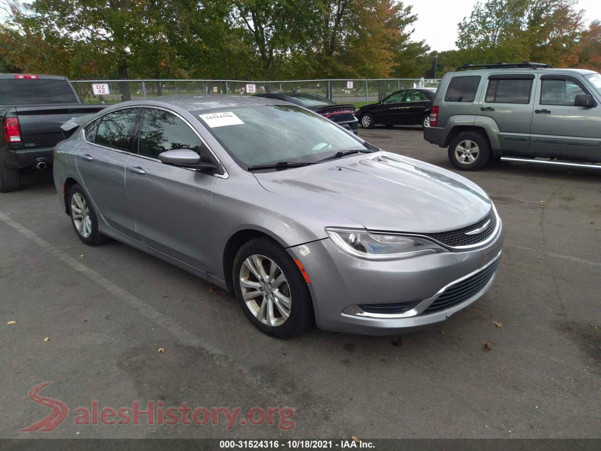 2015 CHRYSLER 200 — VIN 1C3CCCAB6FN692657