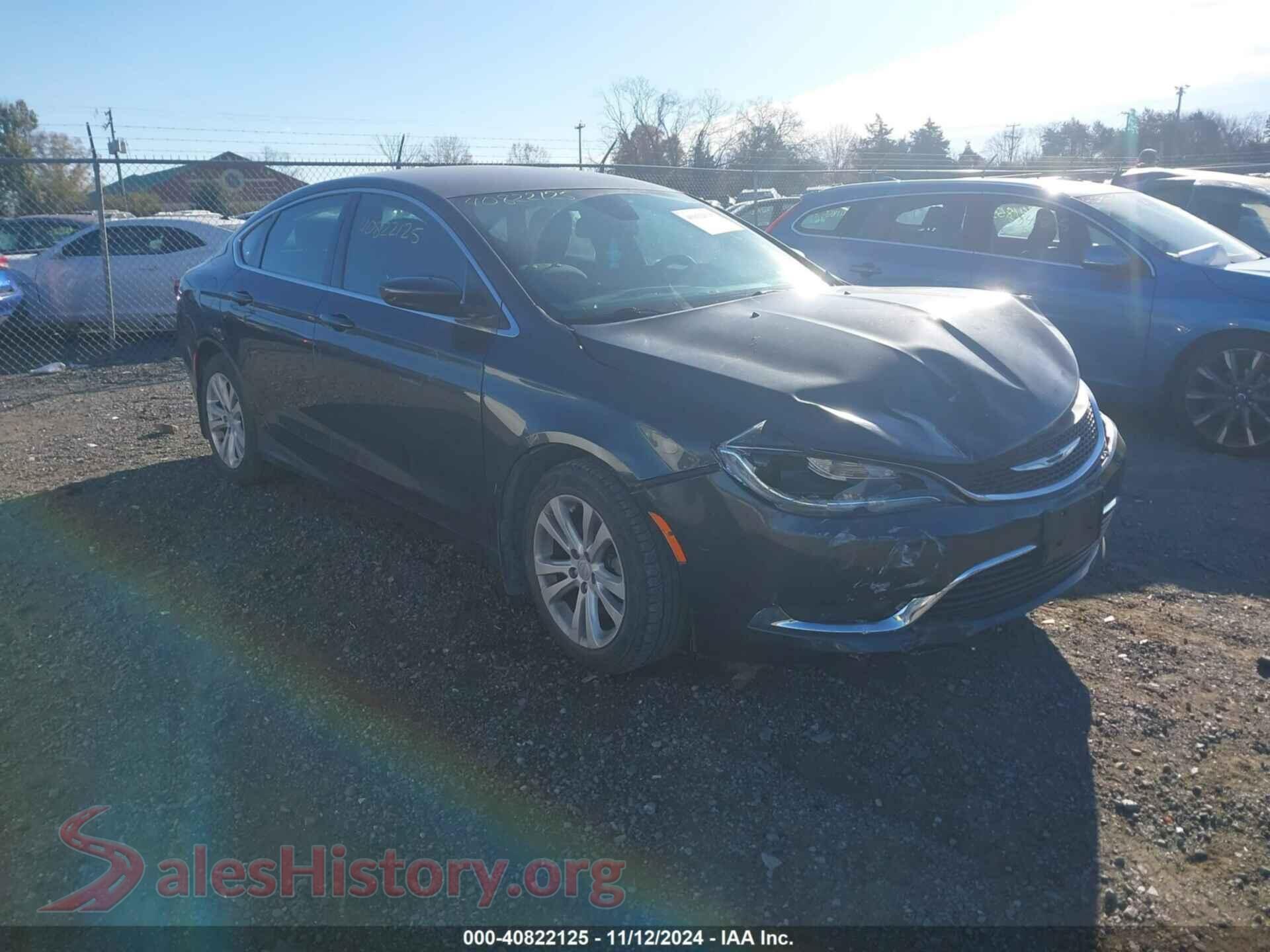 2016 CHRYSLER 200 — VIN 1C3CCCABXGN172429
