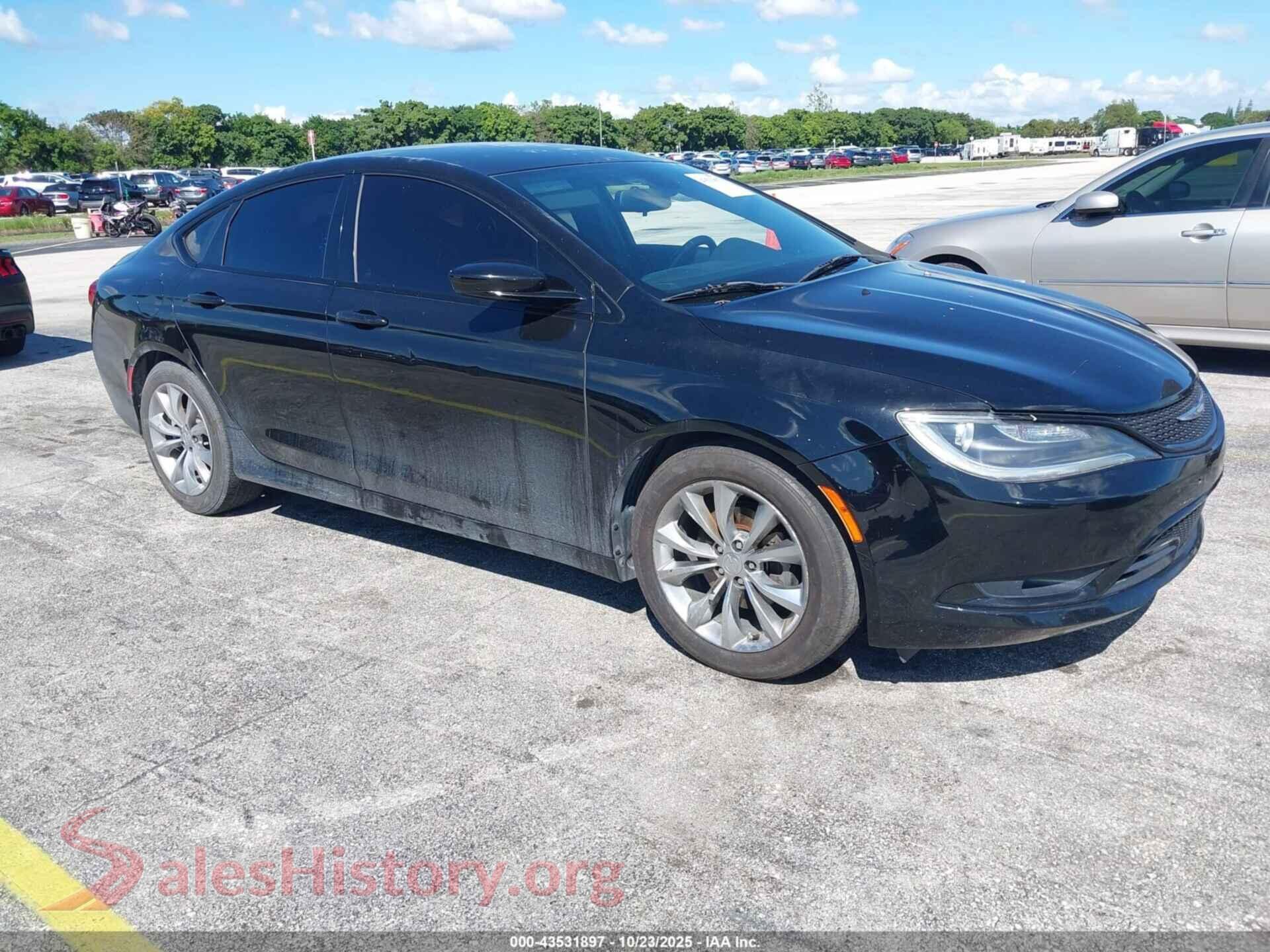 2016 CHRYSLER 200 — VIN 1C3CCCBB8GN175456