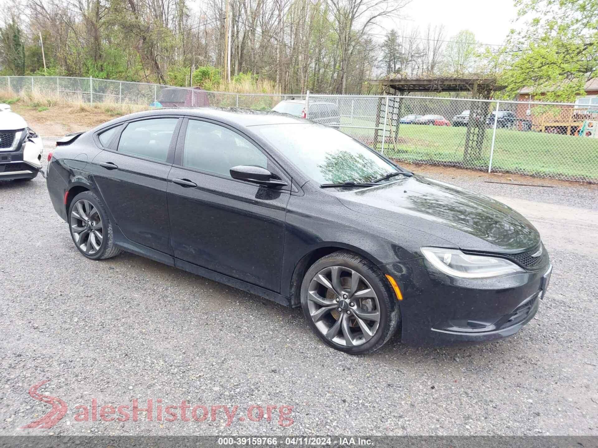 2015 CHRYSLER 200 — VIN 1C3CCCBB9FN550575