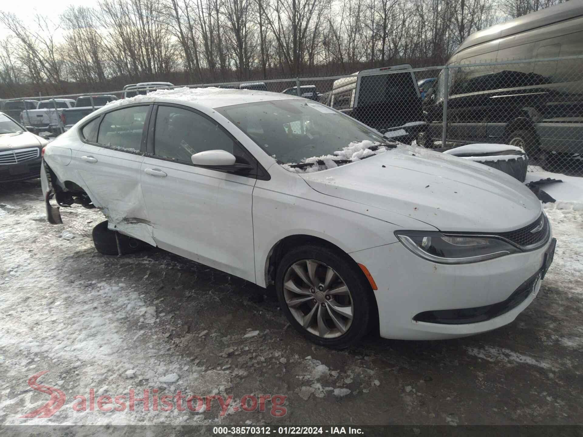 2015 CHRYSLER 200 — VIN 1C3CCCDG3FN656710