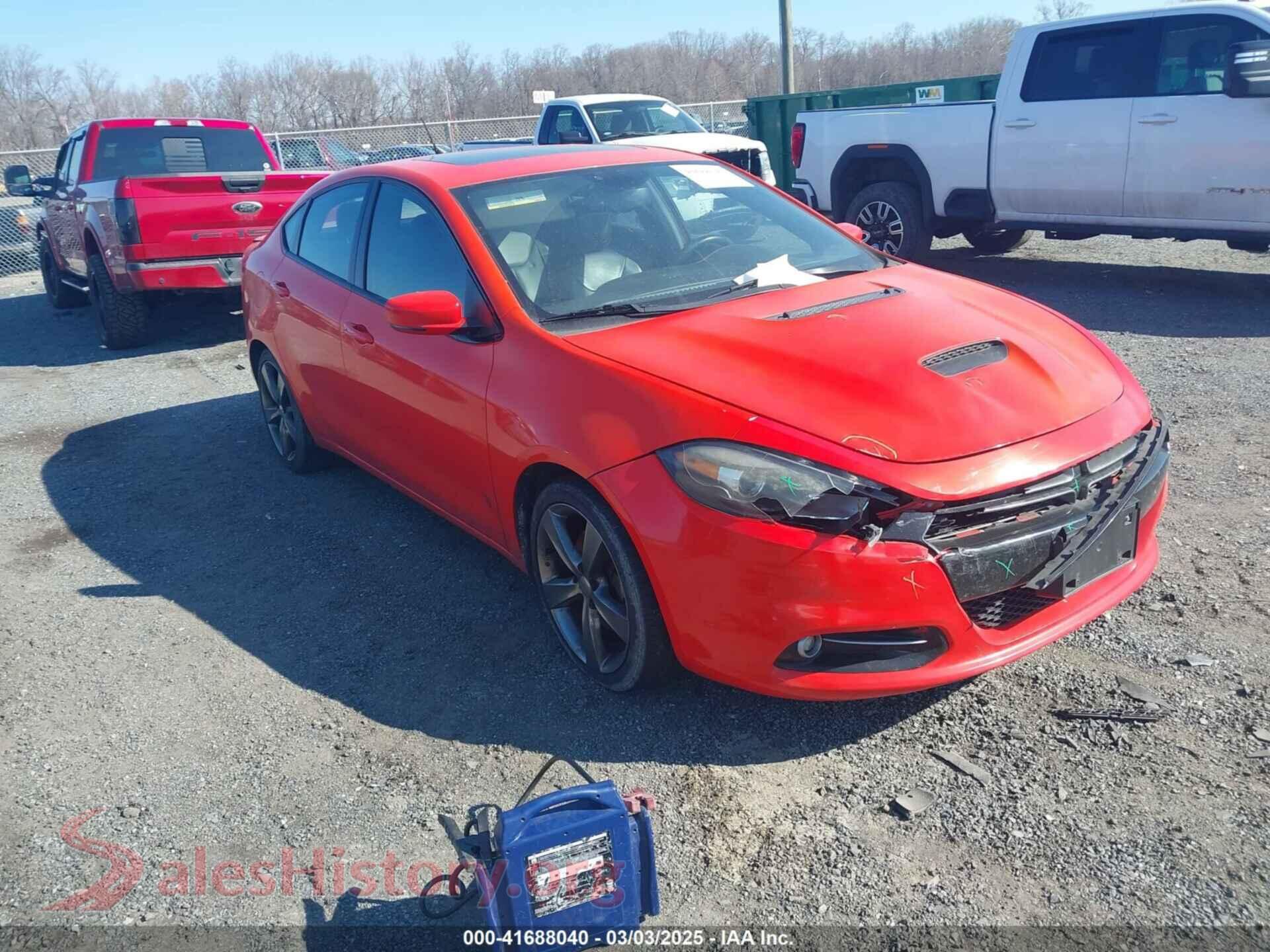 2016 DODGE DART — VIN 1C3CDFEBXGD624717