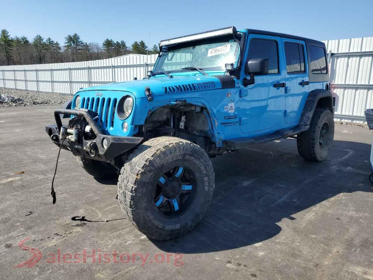 2017 JEEP WRANGLER — VIN 1C4BJWDG0HL750847