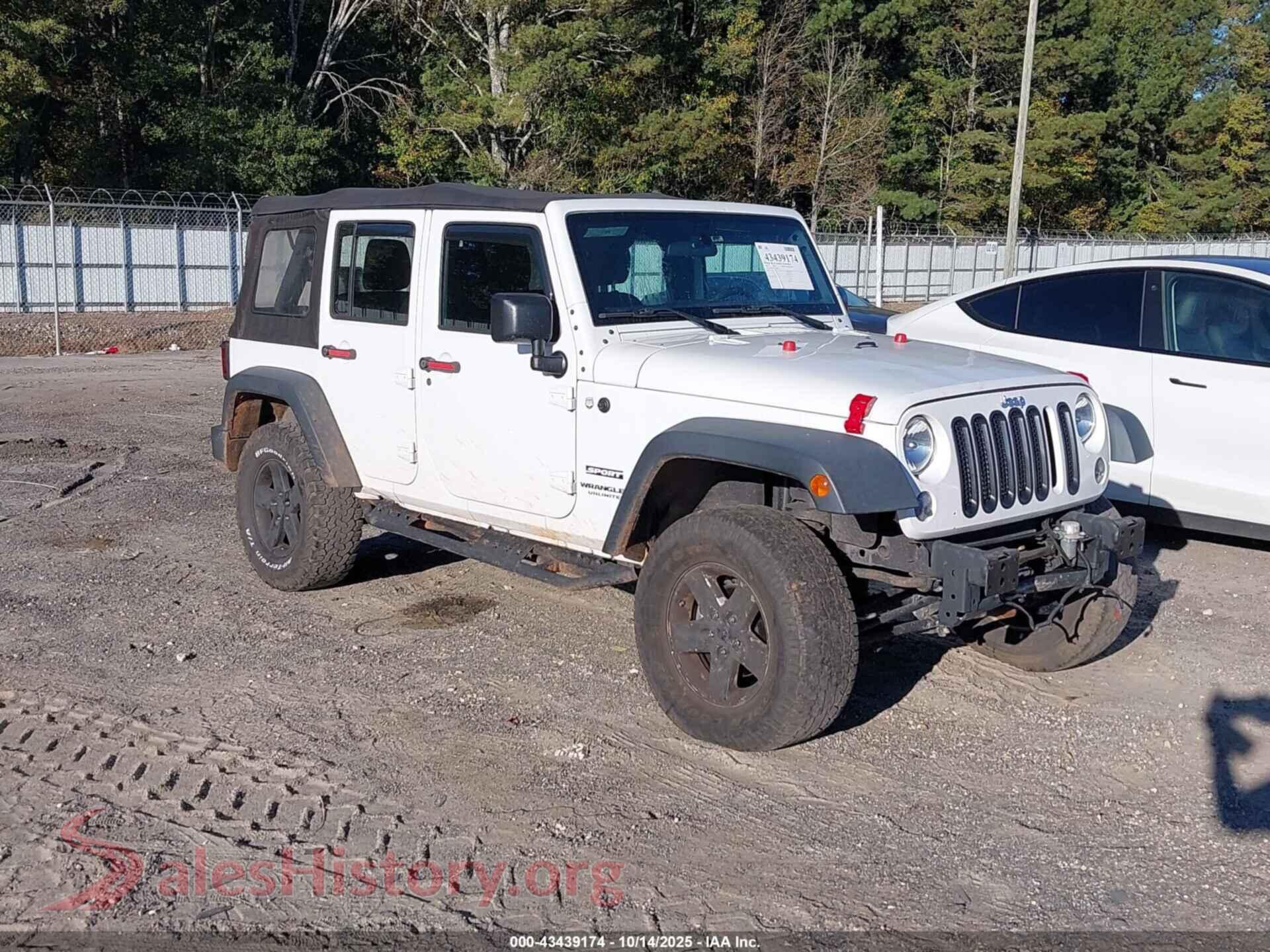2016 JEEP WRANGLER UNLIMITED — VIN 1C4BJWDG4GL225692