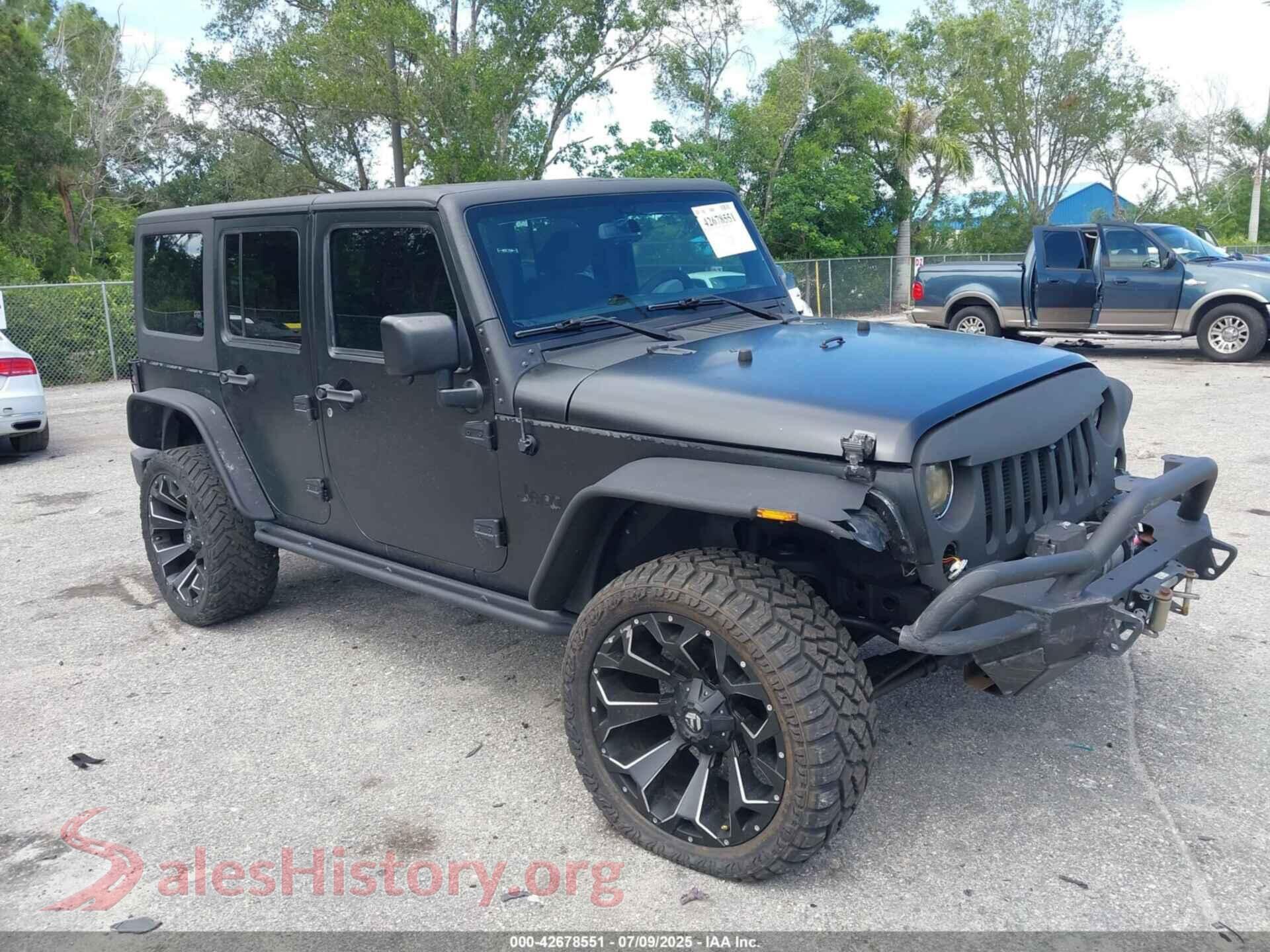 2016 JEEP WRANGLER UNLIMITED — VIN 1C4BJWDG5GL187390