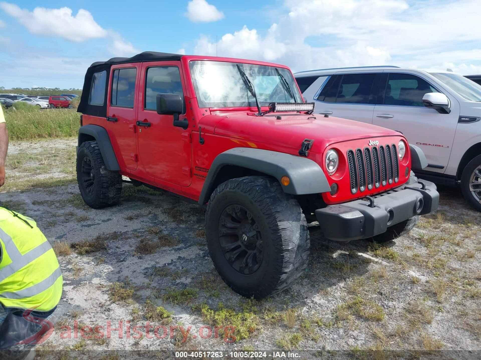 2016 JEEP WRANGLER UNLIMITED — VIN 1C4BJWDG9GL256758