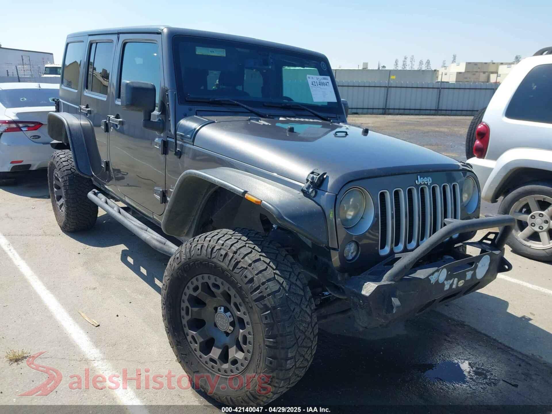 2016 JEEP WRANGLER UNLIMITED — VIN 1C4BJWEG8GL217545