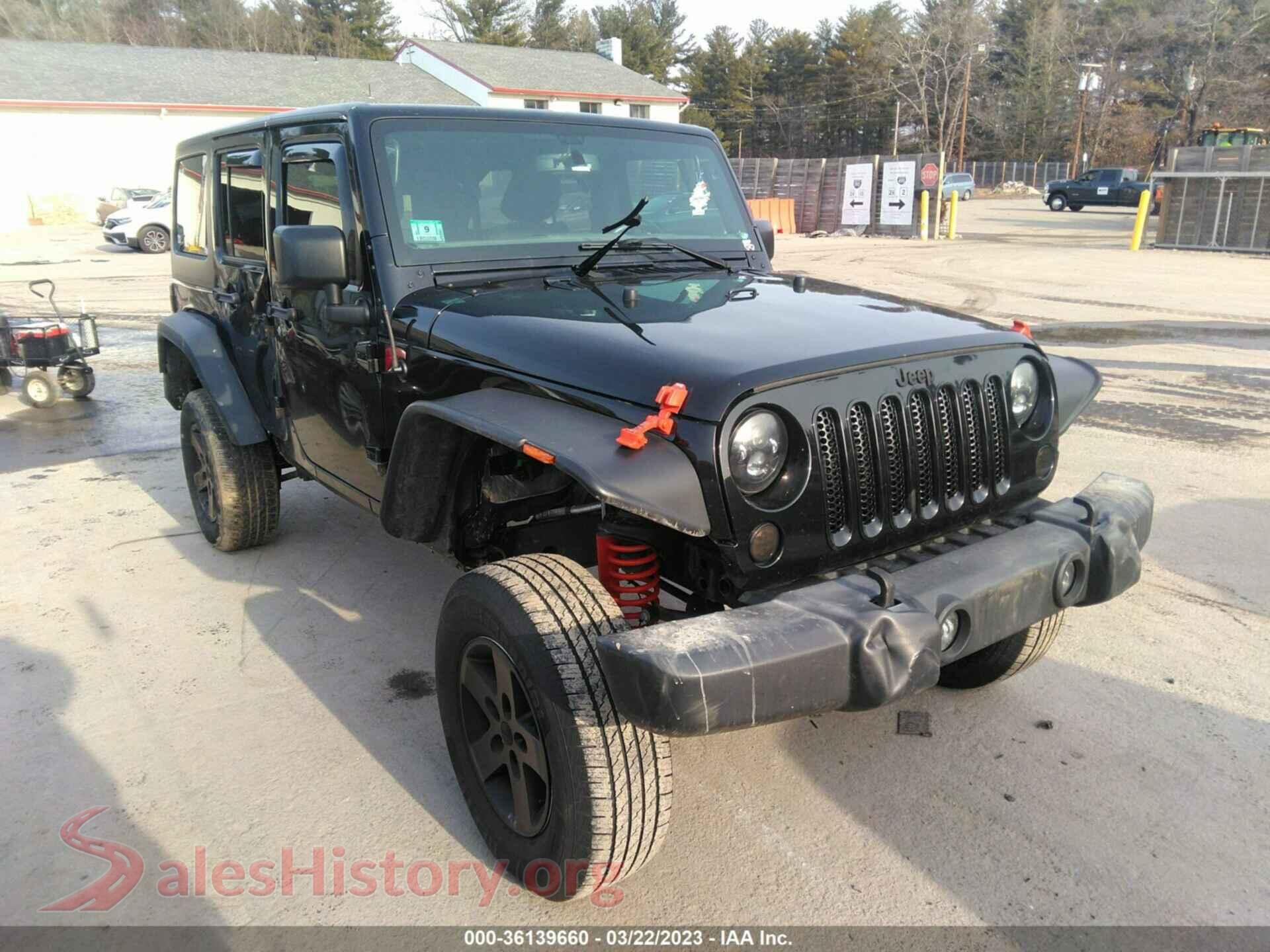2016 JEEP WRANGLER UNLIMITED — VIN 1C4HJWDG5GL213271