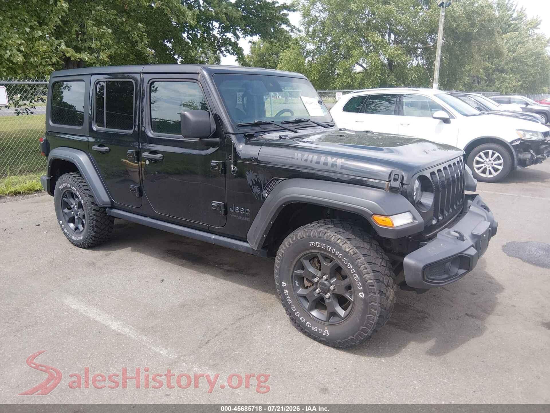 2021 JEEP WRANGLER UNLIMITED — VIN 1C4HJXDG0MW573211