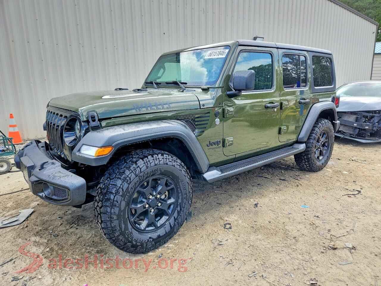 2021 JEEP WRANGLER — VIN 1C4HJXDG0MW753255