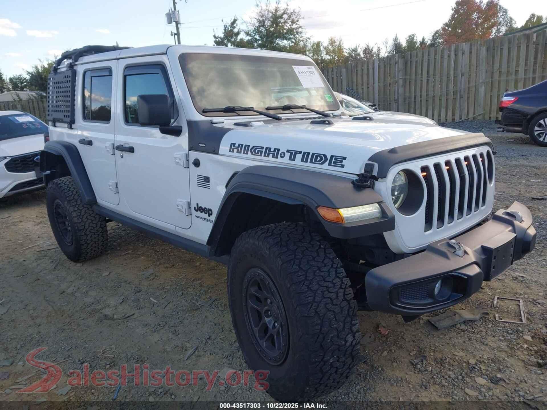 2022 JEEP WRANGLER UNLIMITED — VIN 1C4HJXDG9NW253080