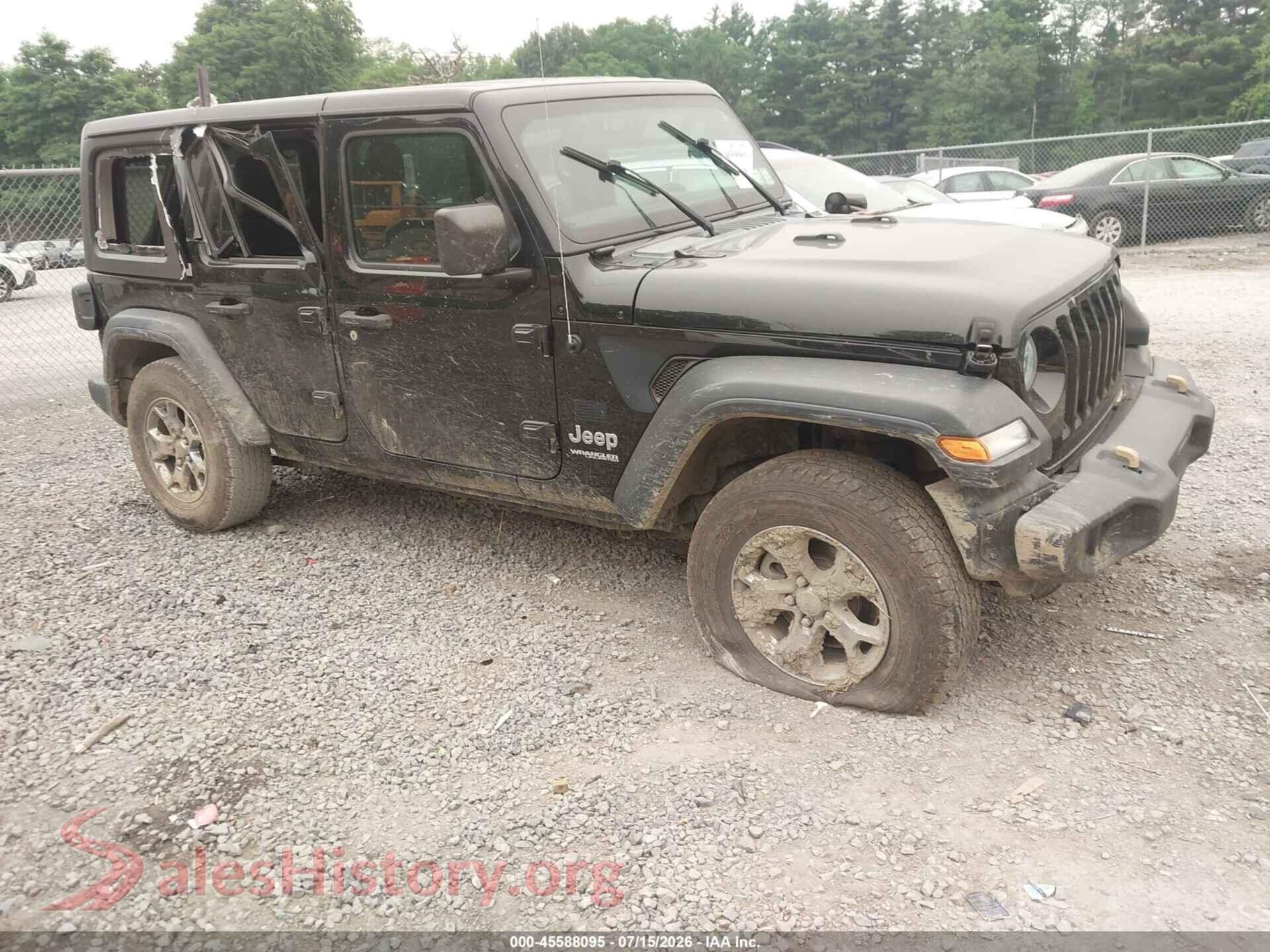 2020 JEEP WRANGLER UNLIMITED — VIN 1C4HJXDN7LW245250