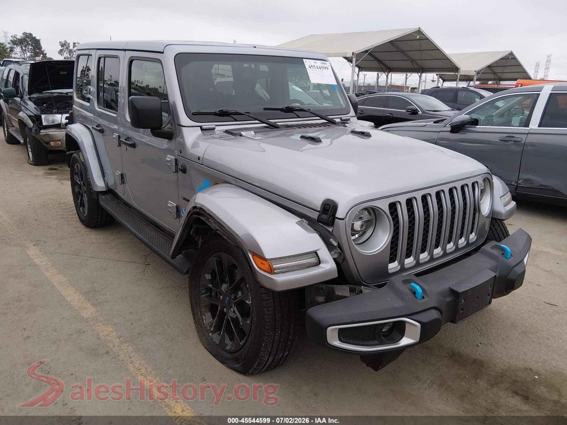 2021 JEEP WRANGLER 4XE — VIN 1C4JJXP60MW704481