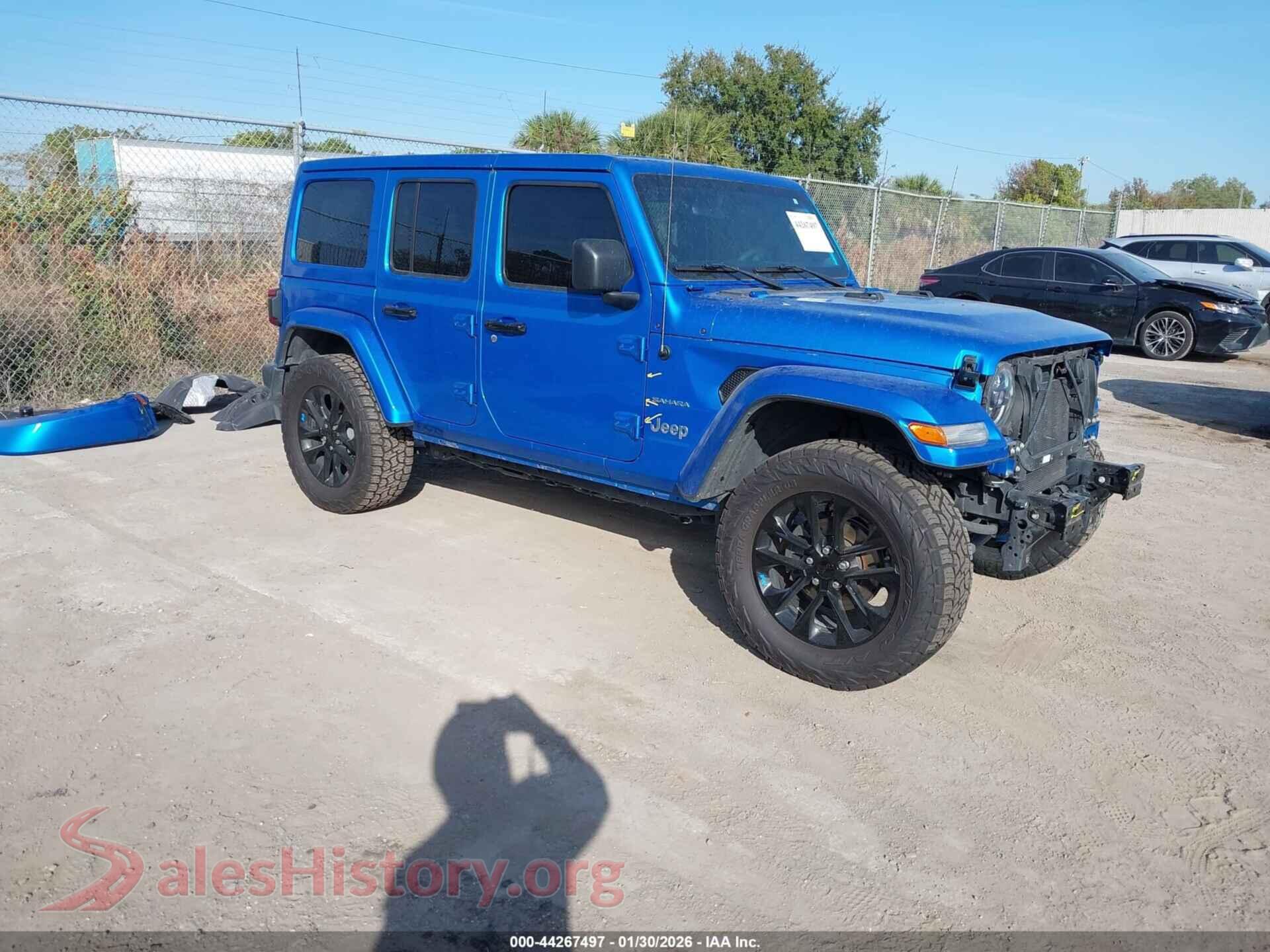 2023 JEEP WRANGLER 4XE — VIN 1C4JJXP63PW597849
