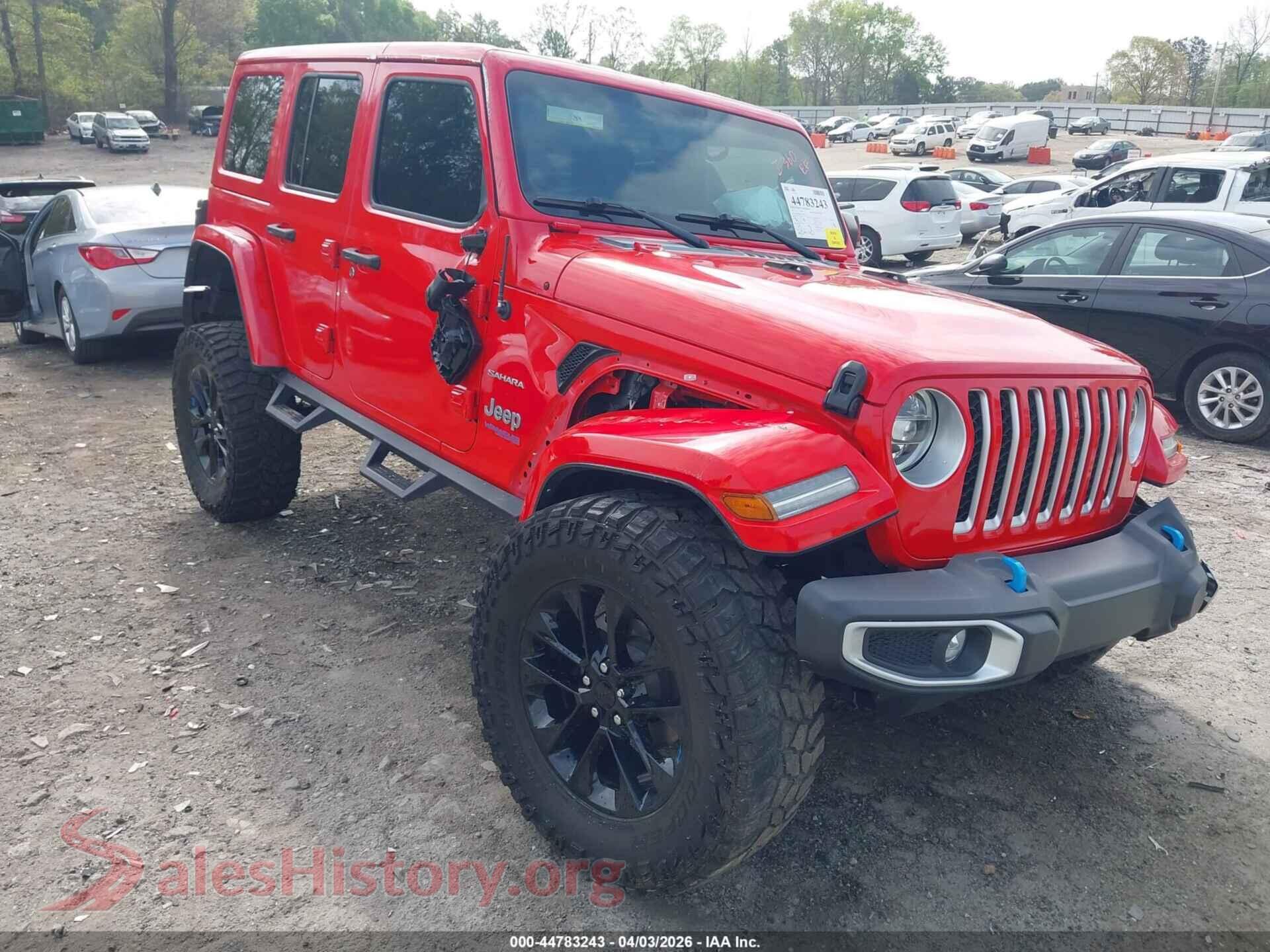 2022 JEEP WRANGLER 4XE — VIN 1C4JJXP66NW214077