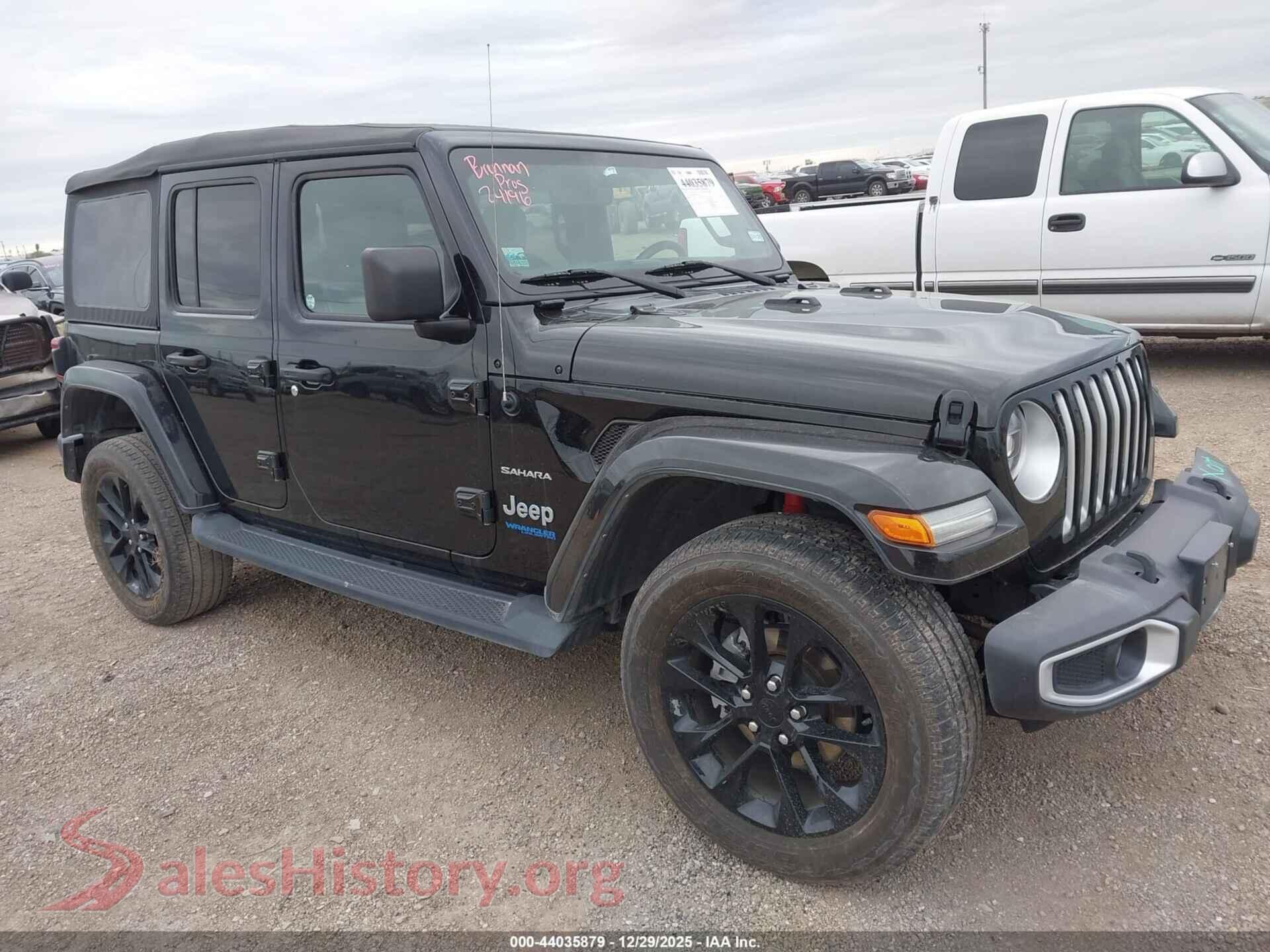 2021 JEEP WRANGLER 4XE — VIN 1C4JJXP68MW754397