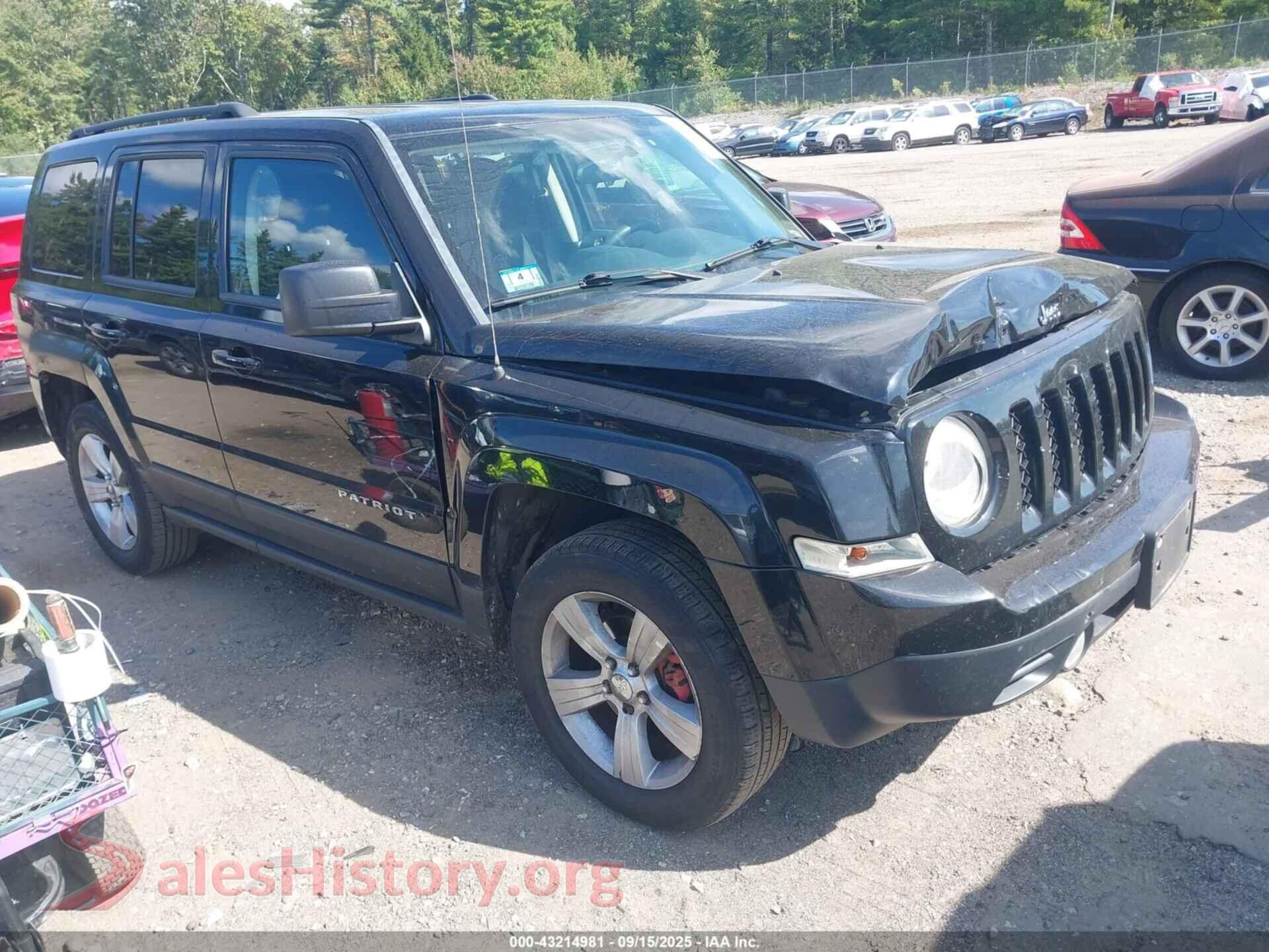 2014 JEEP PATRIOT — VIN 1C4NJRBB6ED772055