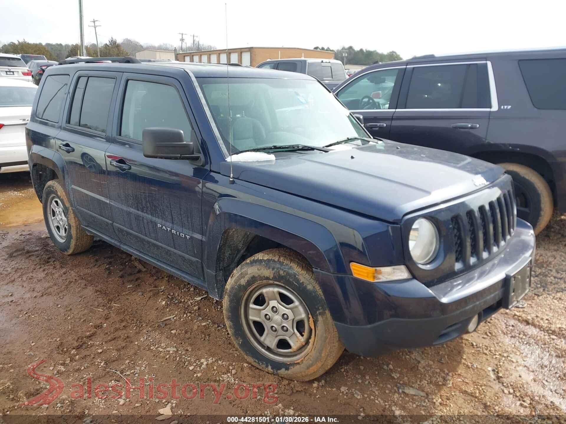 2016 JEEP PATRIOT — VIN 1C4NJRBB6GD579729