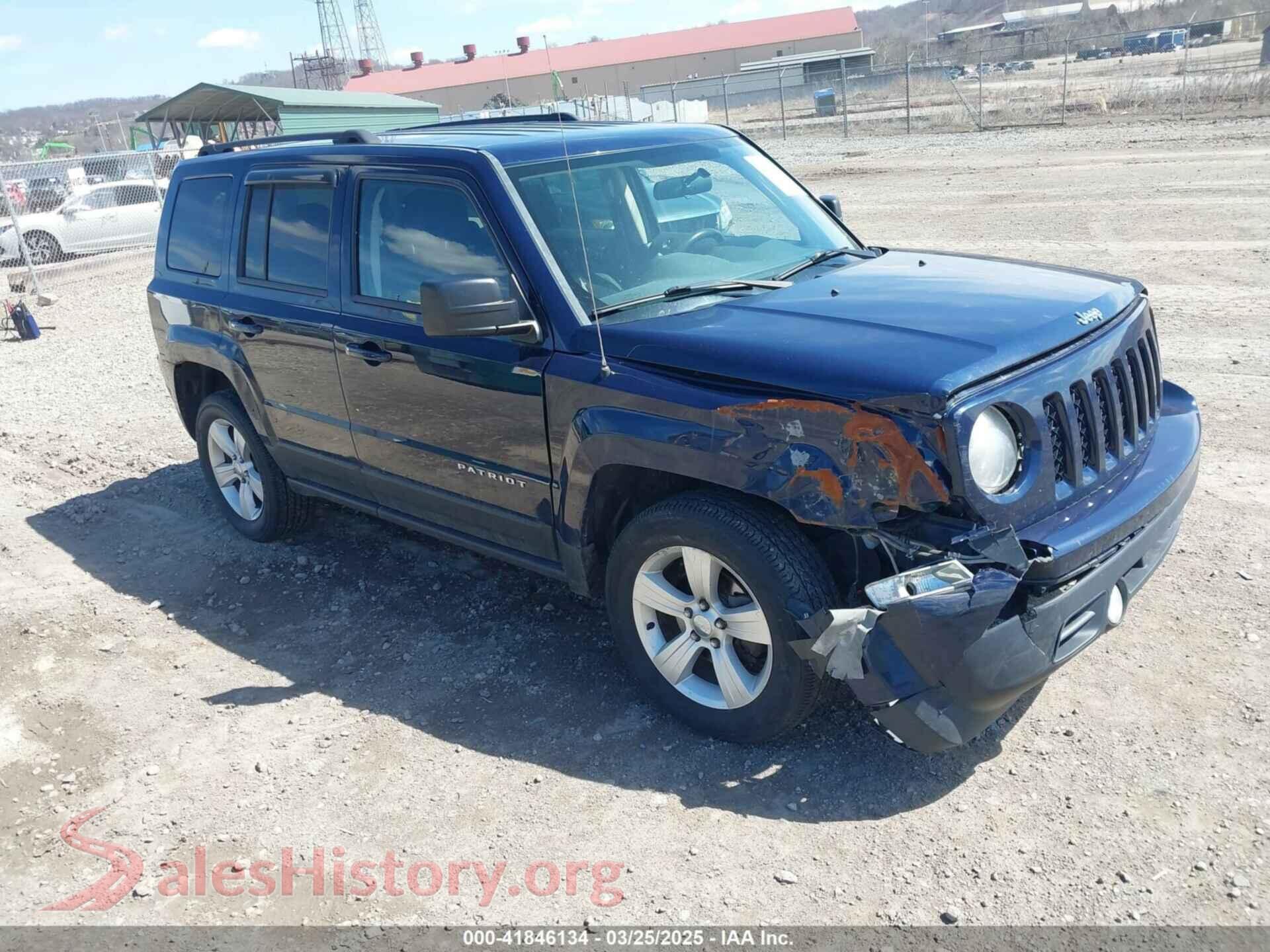2014 JEEP PATRIOT — VIN 1C4NJRFB0ED760607