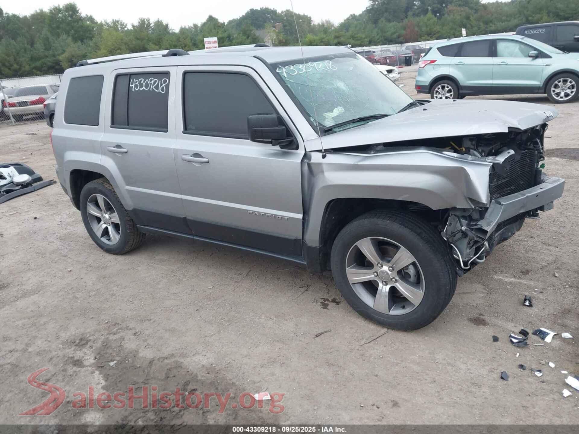 2016 JEEP PATRIOT — VIN 1C4NJRFB8GD737739