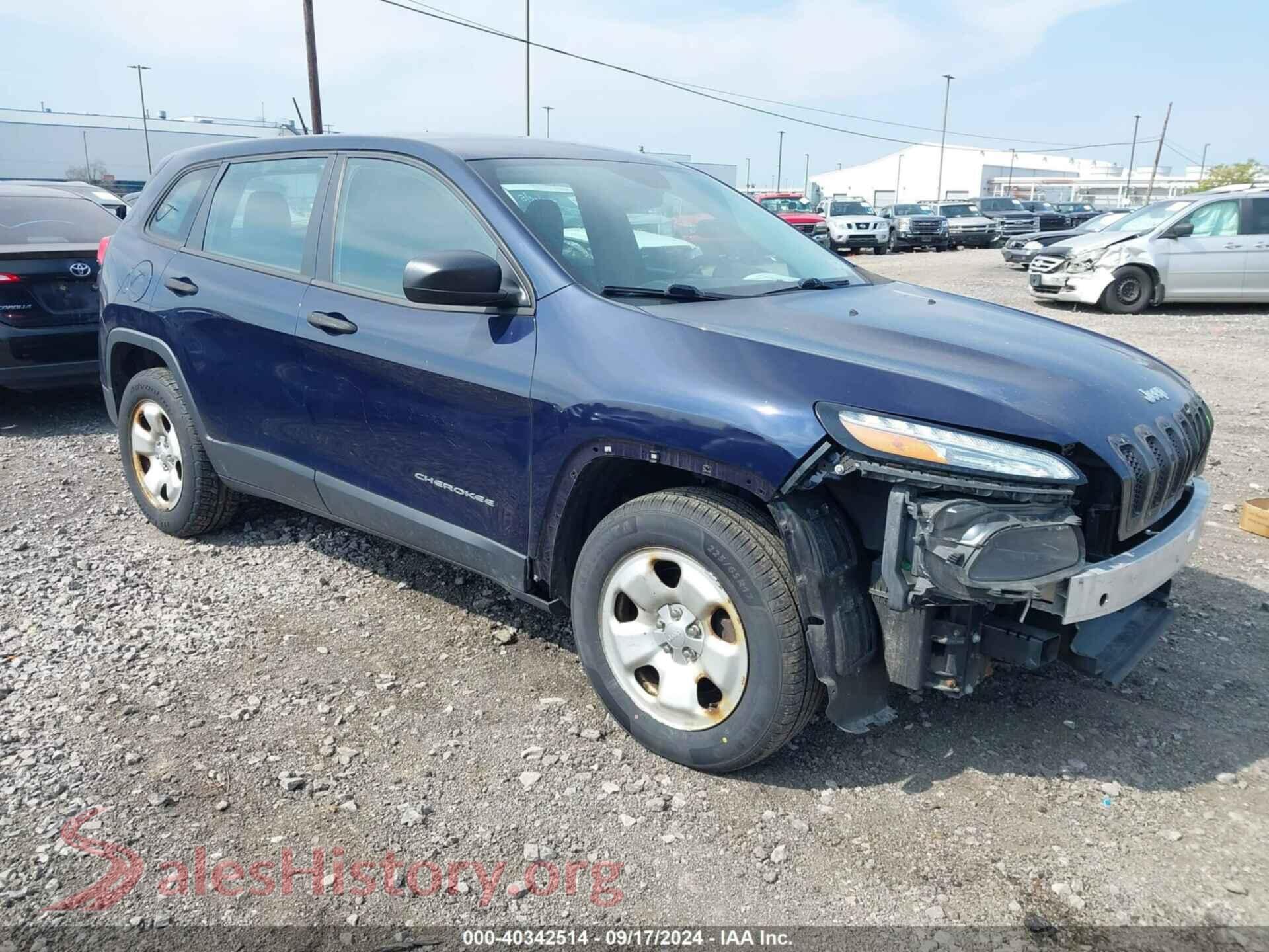 2014 JEEP CHEROKEE — VIN 1C4PJMABXEW296443