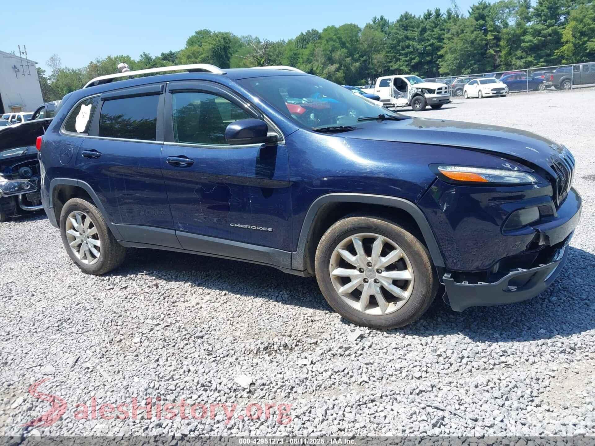 2016 JEEP CHEROKEE — VIN 1C4PJMDS4GW120941