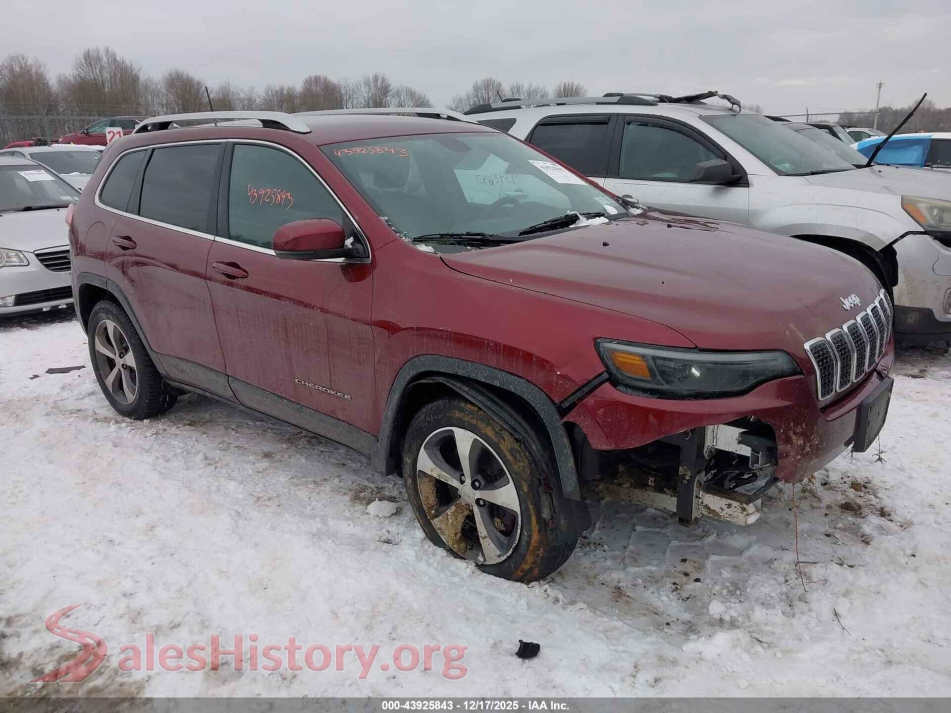 2019 JEEP CHEROKEE — VIN 1C4PJMDX1KD364983