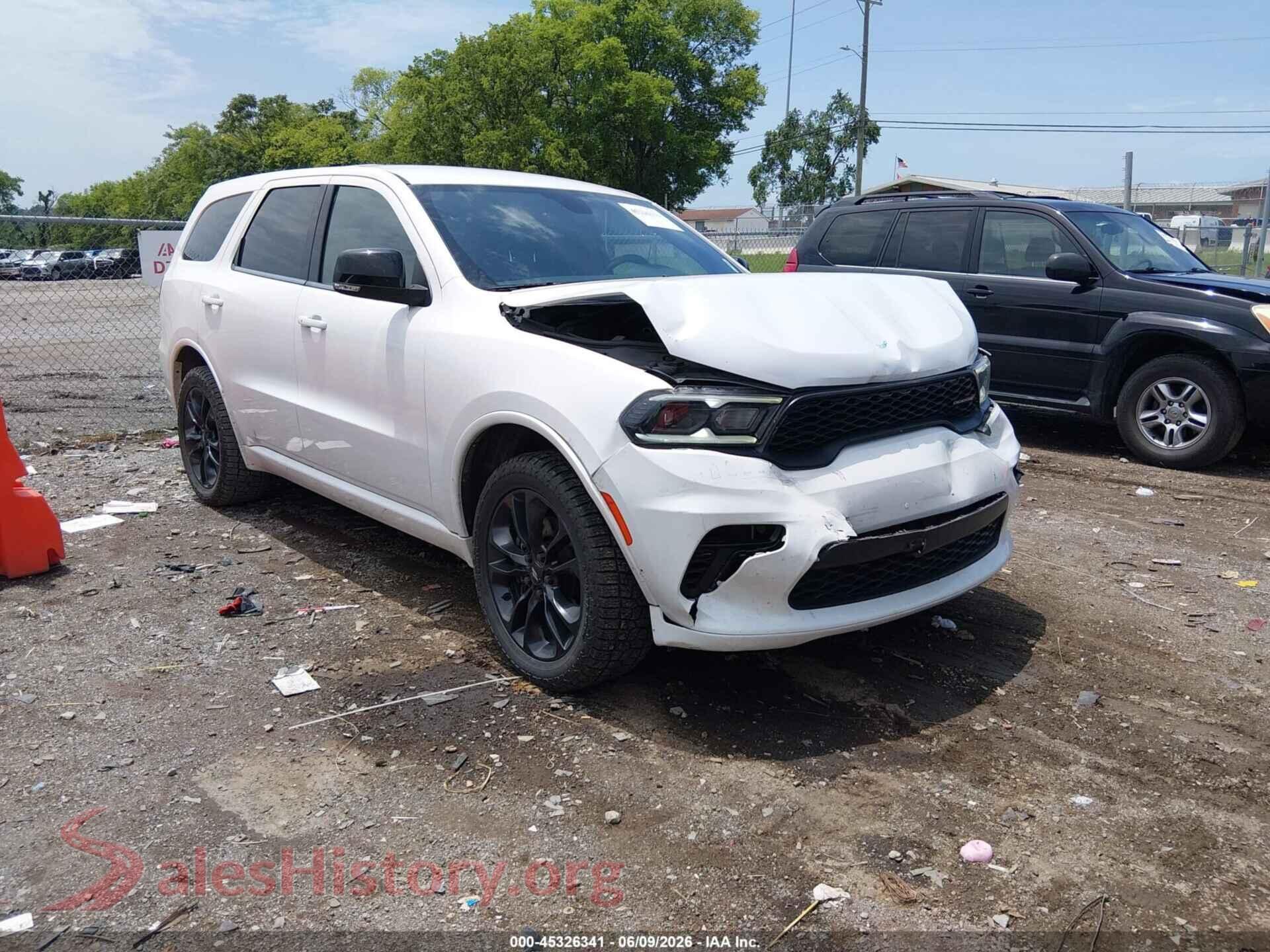 2021 DODGE DURANGO — VIN 1C4RDJDG2MC599237