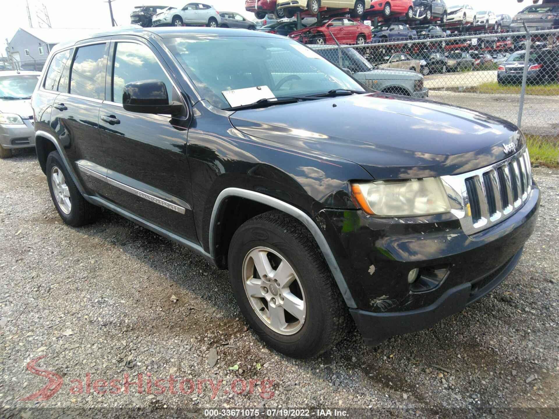 2012 JEEP GRAND CHEROKEE — VIN 1C4RJFAG1CC182054