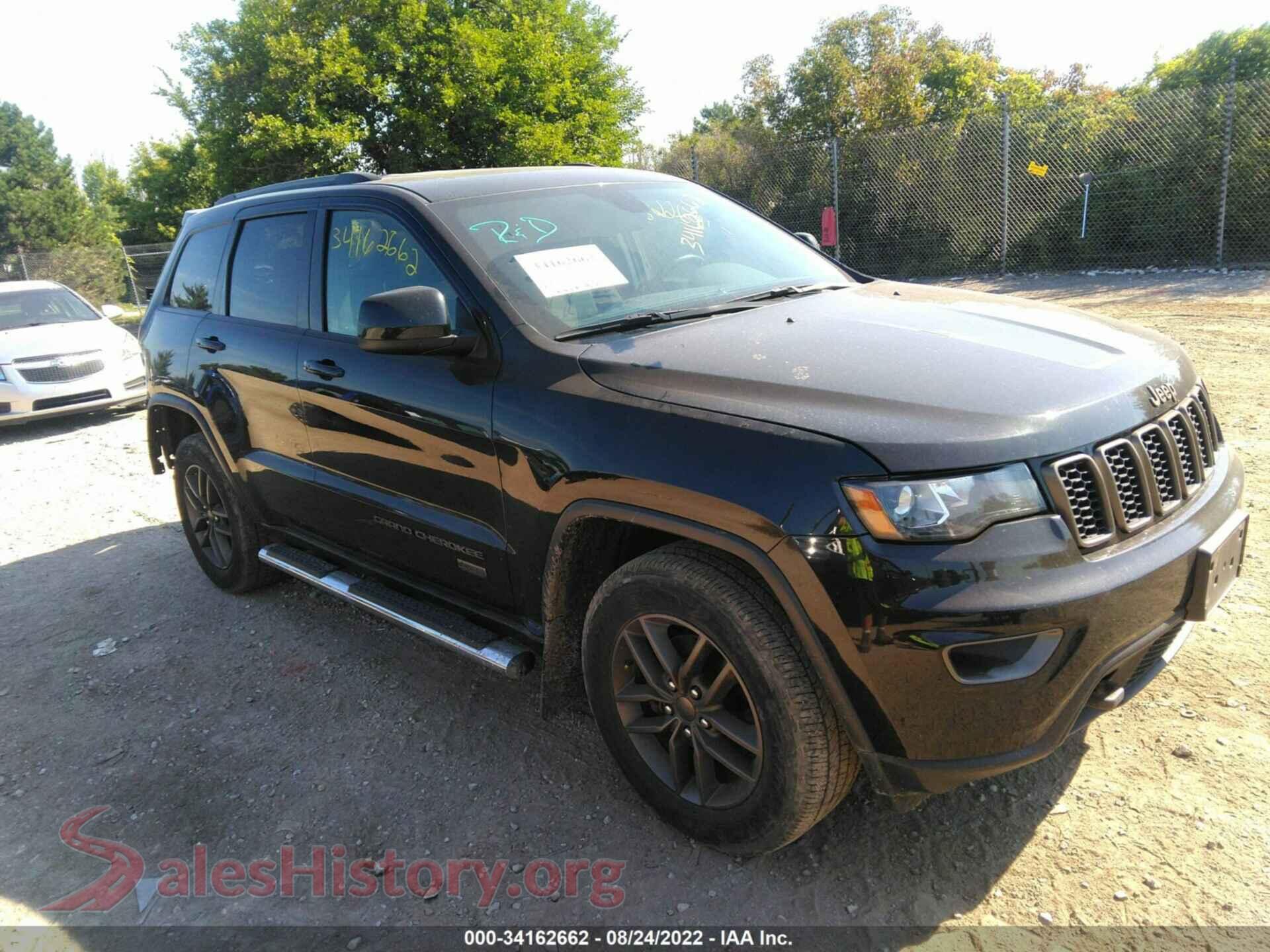 2016 JEEP GRAND CHEROKEE — VIN 1C4RJFAG6GC328891