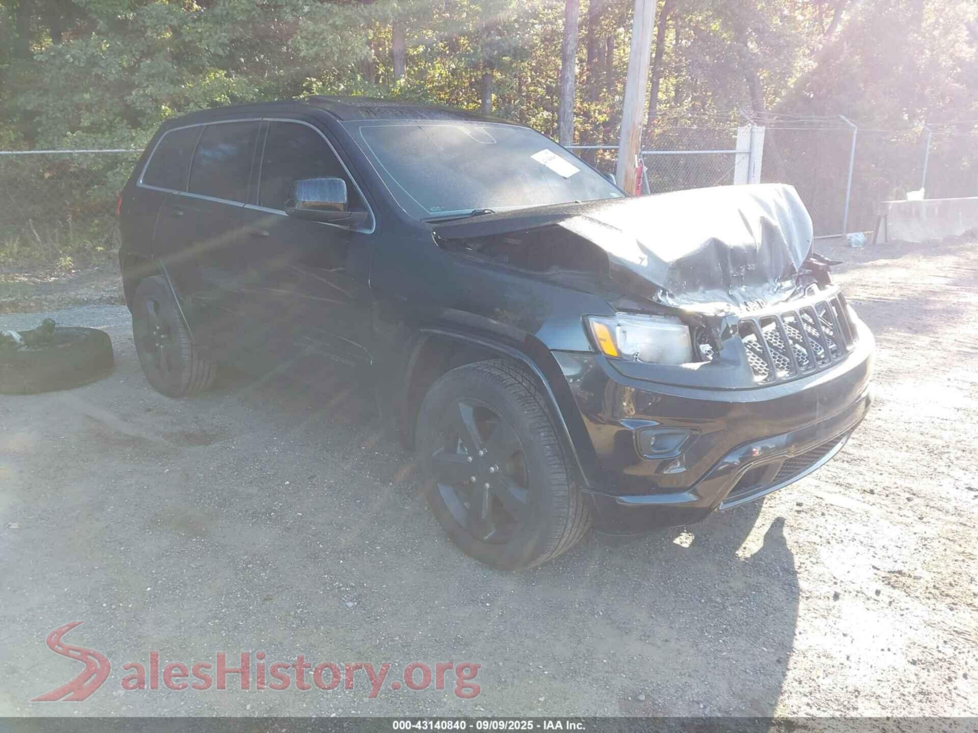 2015 JEEP GRAND CHEROKEE — VIN 1C4RJFAG7FC711222