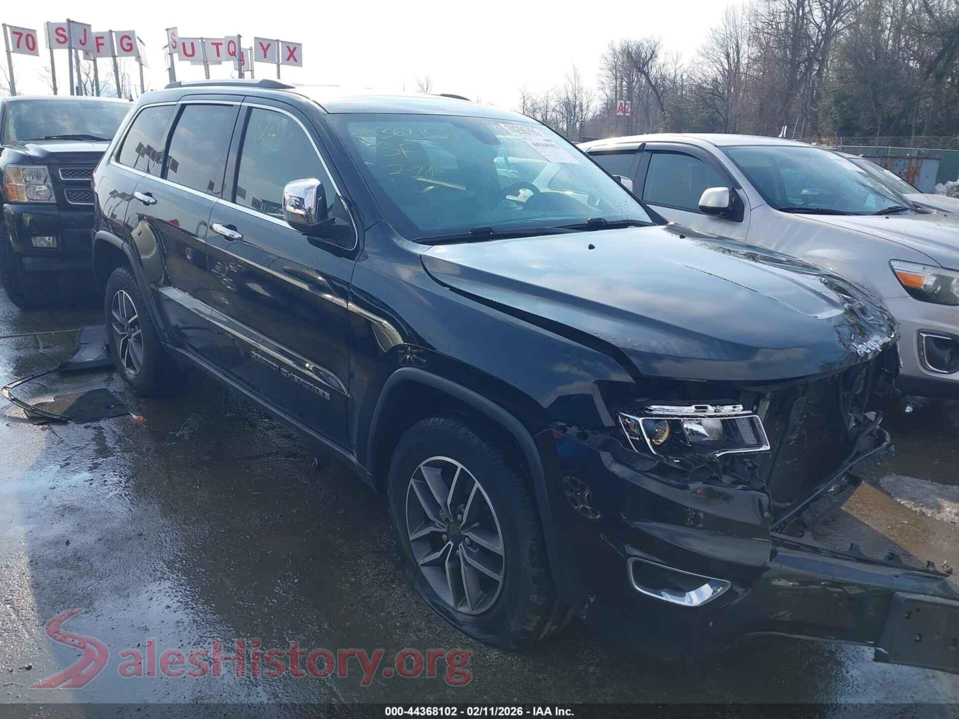 2020 JEEP GRAND CHEROKEE — VIN 1C4RJFBG2LC444937