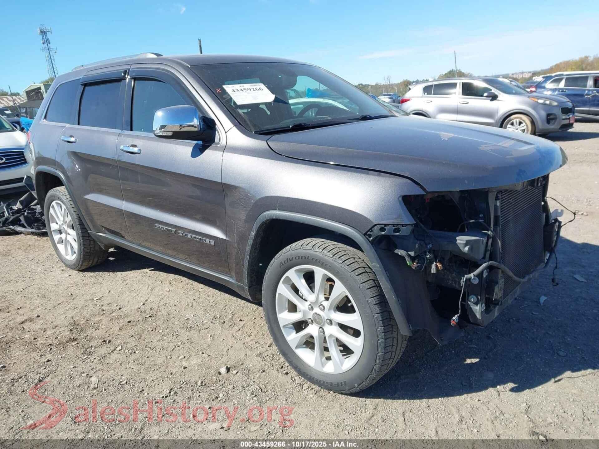 2017 JEEP GRAND CHEROKEE — VIN 1C4RJFBG6HC612814