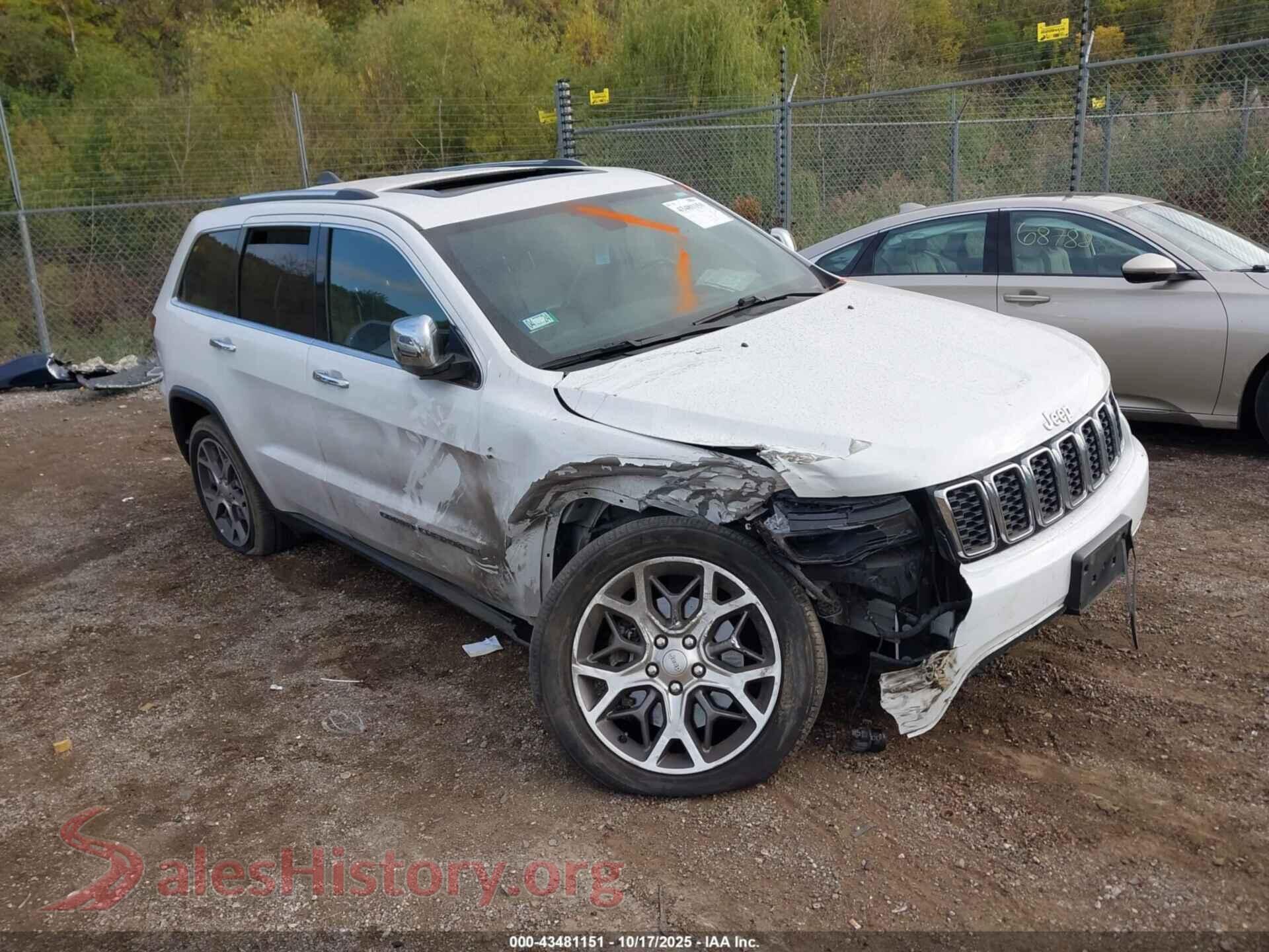2021 JEEP GRAND CHEROKEE — VIN 1C4RJFBG6MC786800