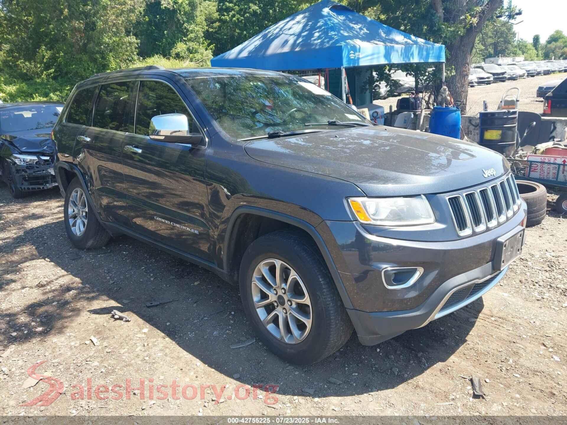 2016 JEEP GRAND CHEROKEE — VIN 1C4RJFBGXGC381706