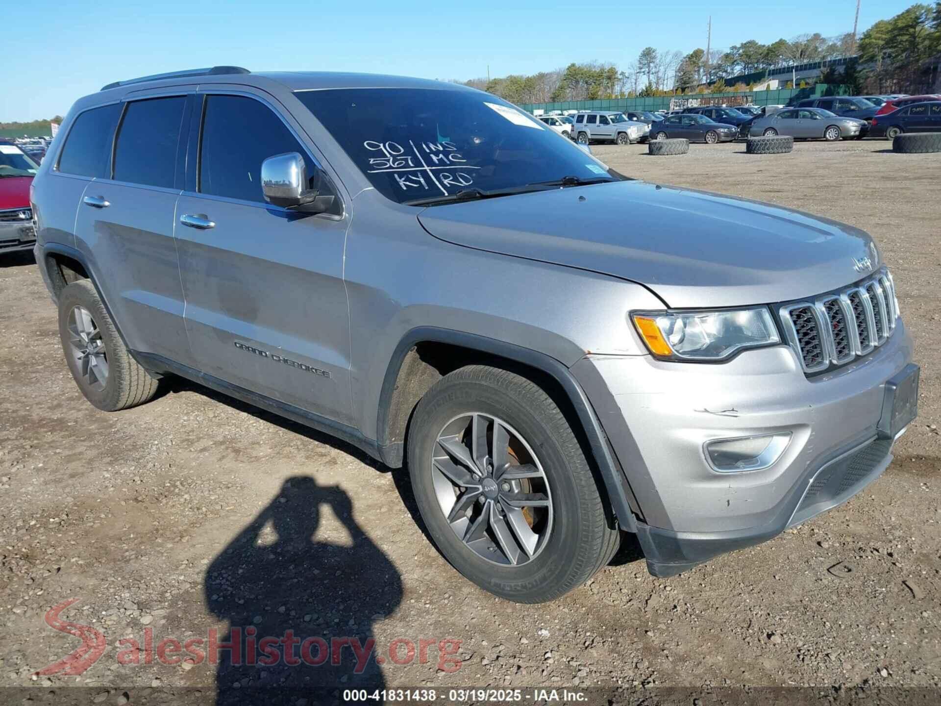 2017 JEEP GRAND CHEROKEE — VIN 1C4RJFBGXHC603856