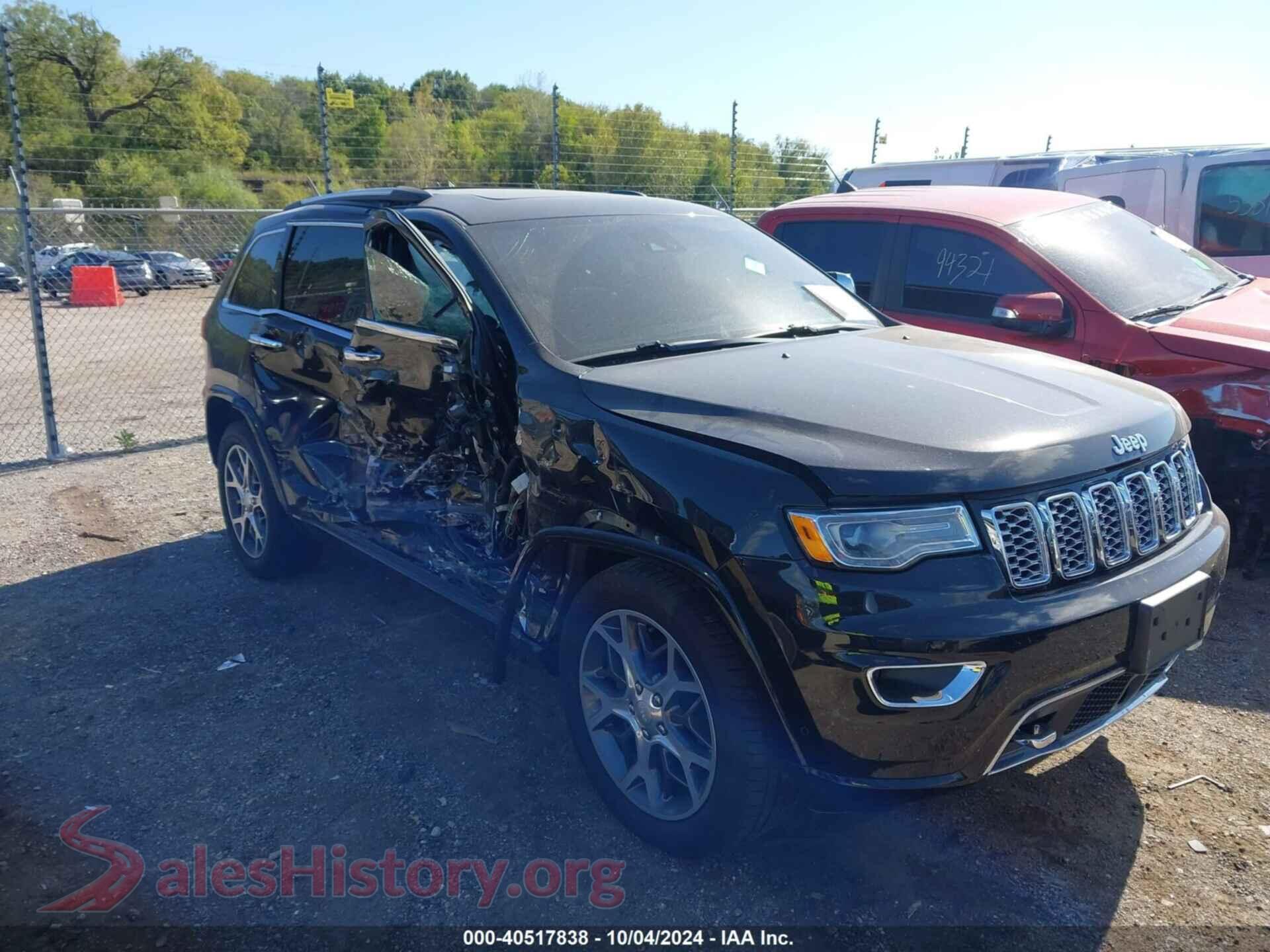 2019 JEEP GRAND CHEROKEE — VIN 1C4RJFCG5KC787321