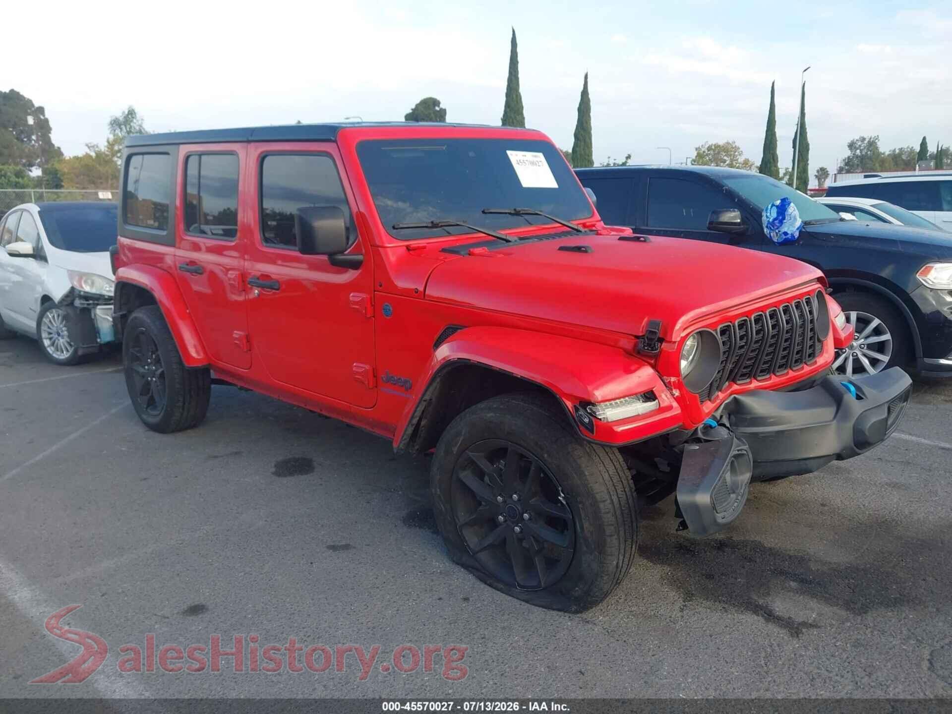 2024 JEEP WRANGLER 4XE — VIN 1C4RJXN6XRW145552