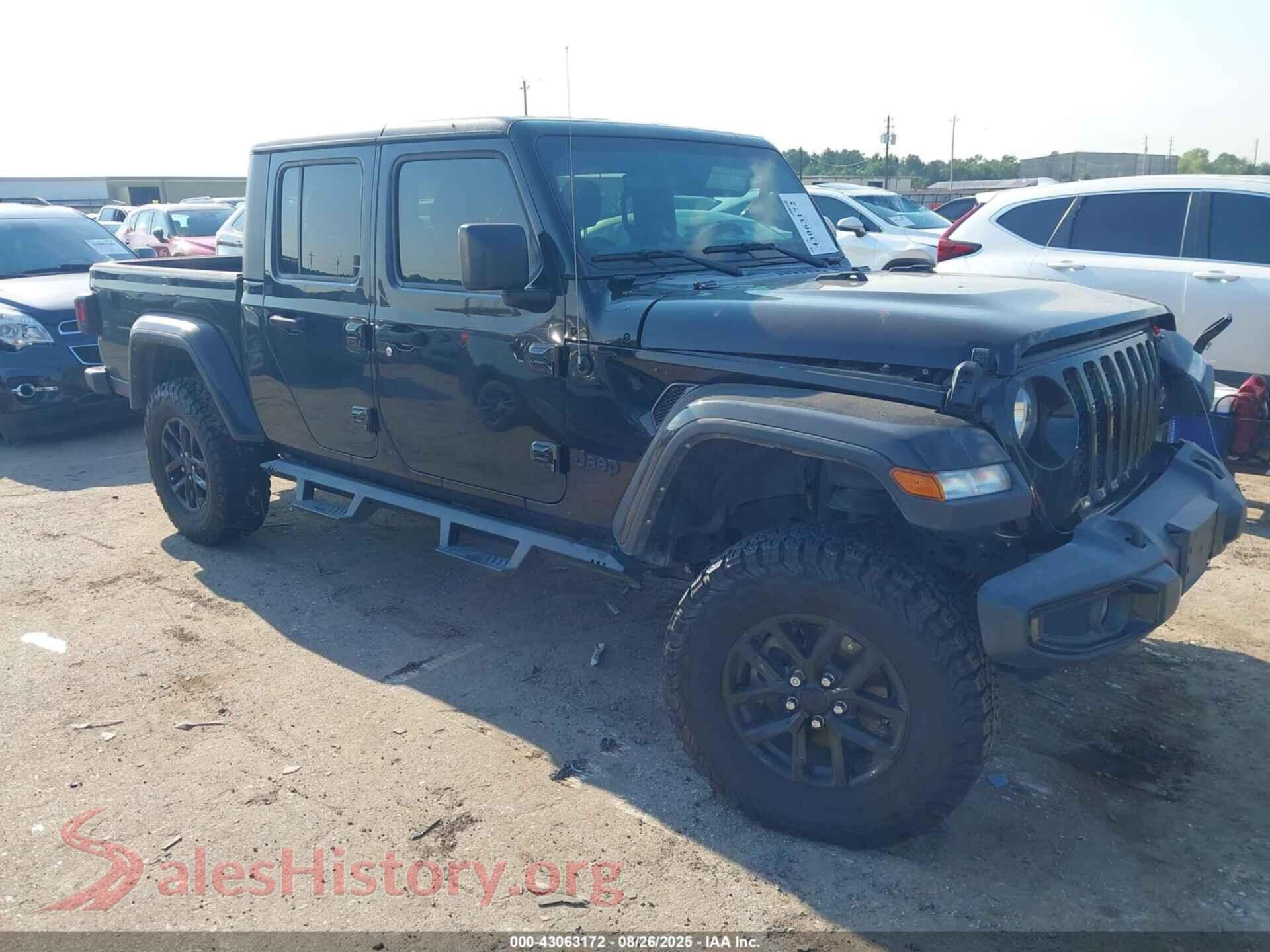 2022 JEEP GLADIATOR — VIN 1C6HJTAG2NL140318