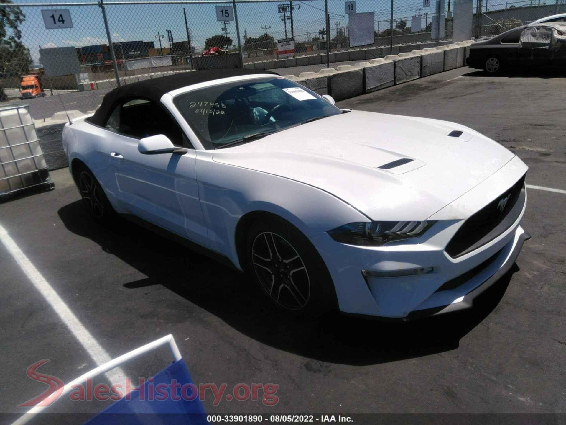 2018 FORD MUSTANG — VIN 1FATP8UH1J5111366
