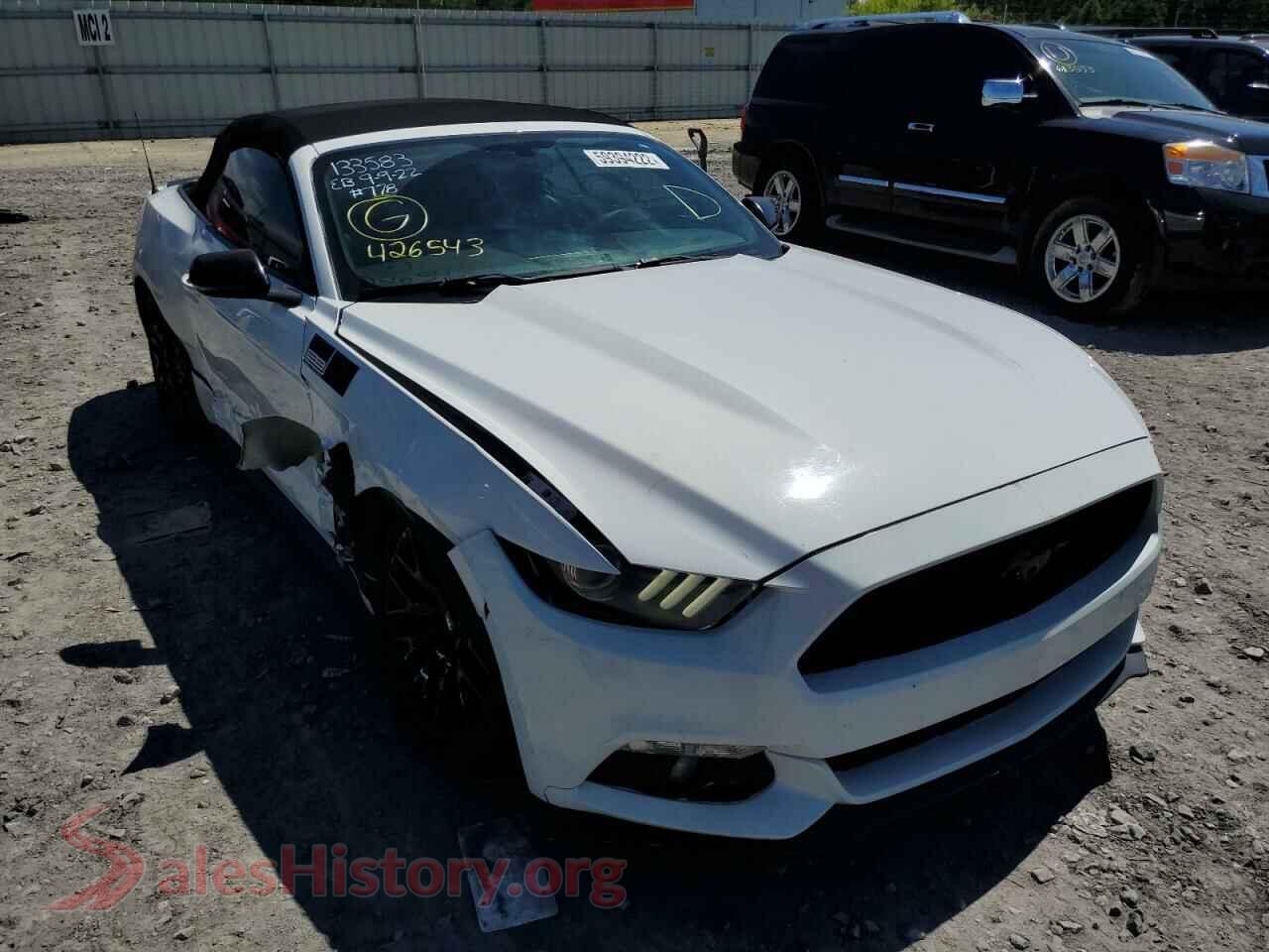 2015 FORD MUSTANG — VIN 1FATP8UH6F5426543