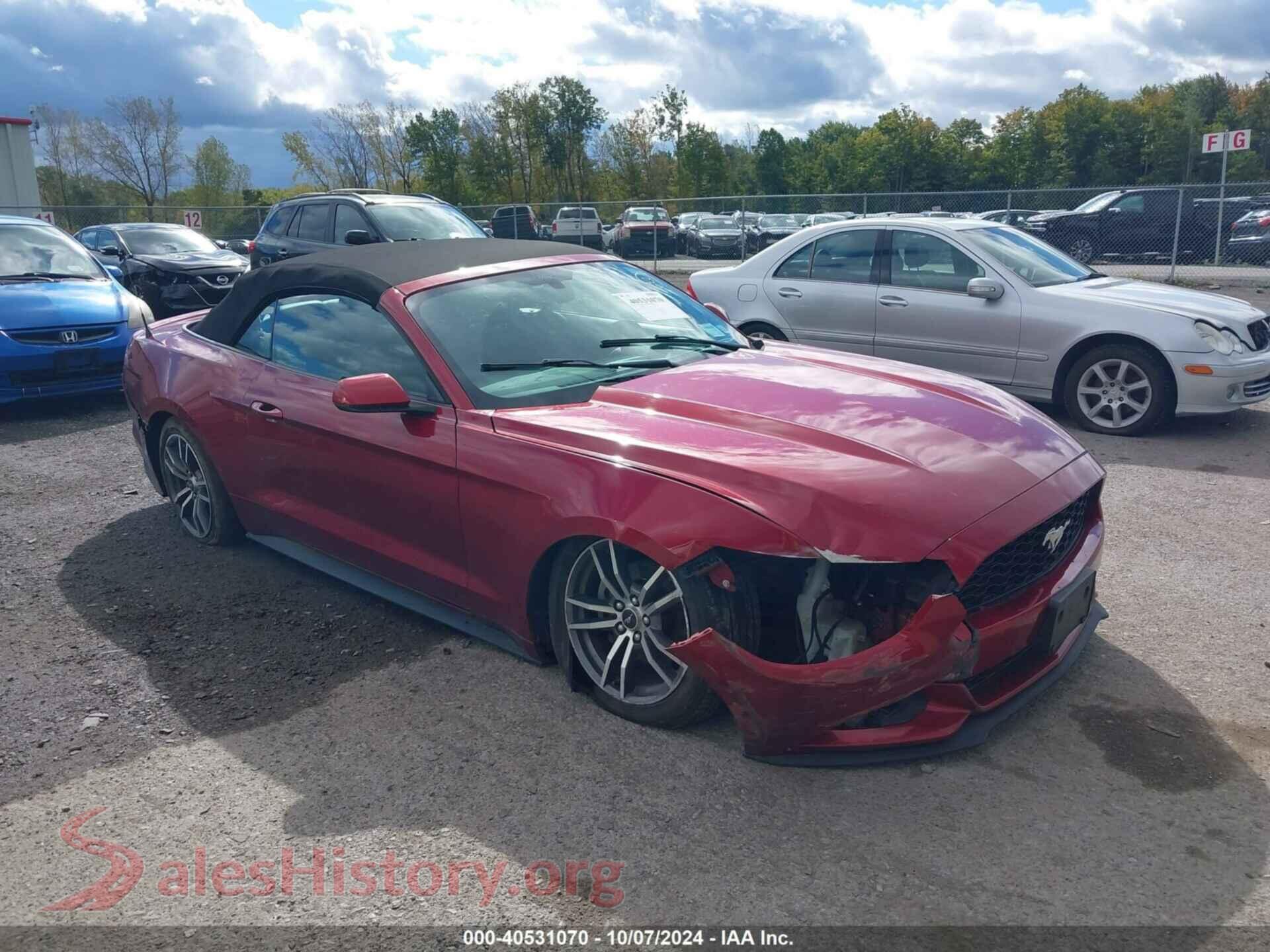 2016 FORD MUSTANG — VIN 1FATP8UH9G5298655