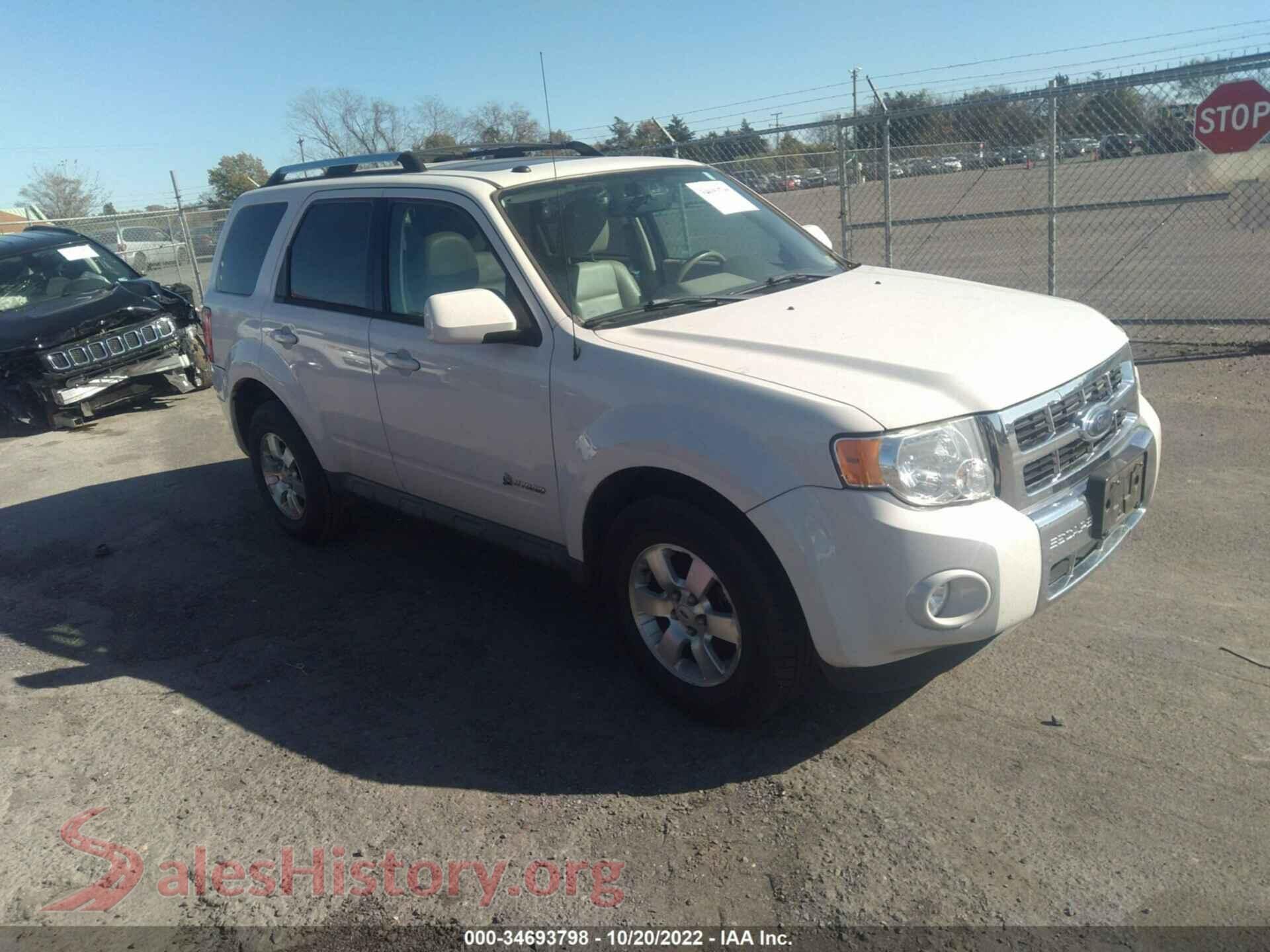 2009 FORD ESCAPE — VIN 1FMCU493X9KB29141