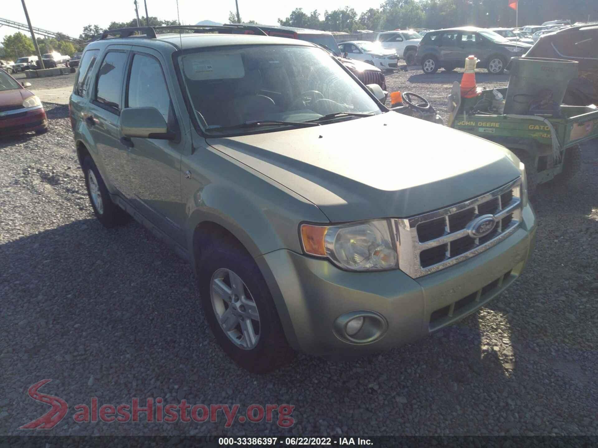 2008 FORD ESCAPE — VIN 1FMCU49H68KC63851