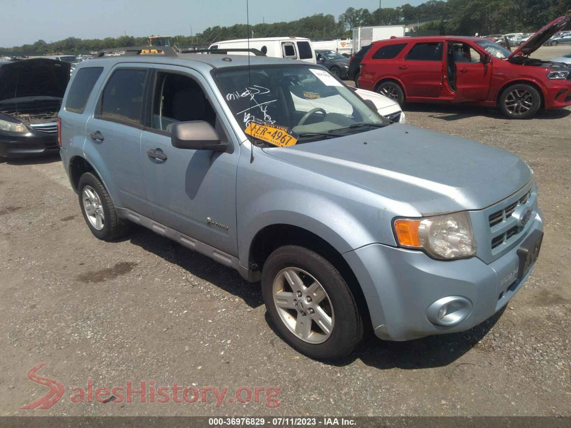 2009 FORD ESCAPE — VIN 1FMCU59399KC38292